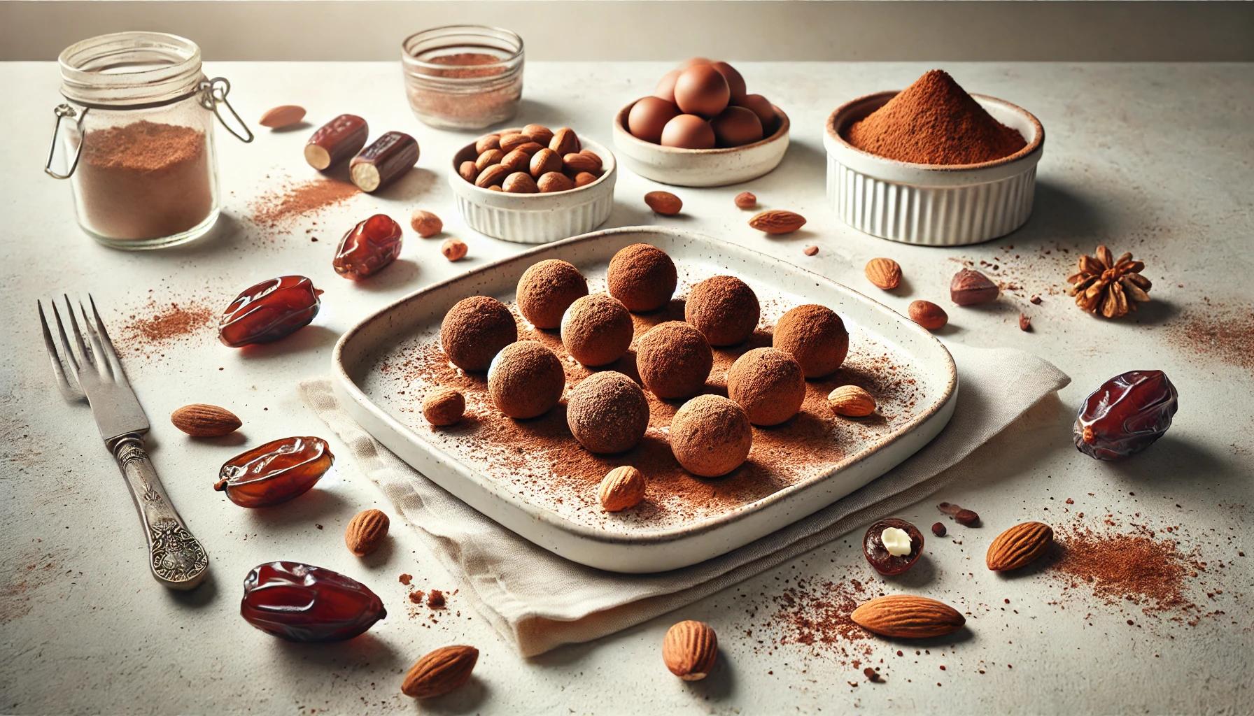 Bilute cu cacao, alune si curmale - reteta fara zahar
