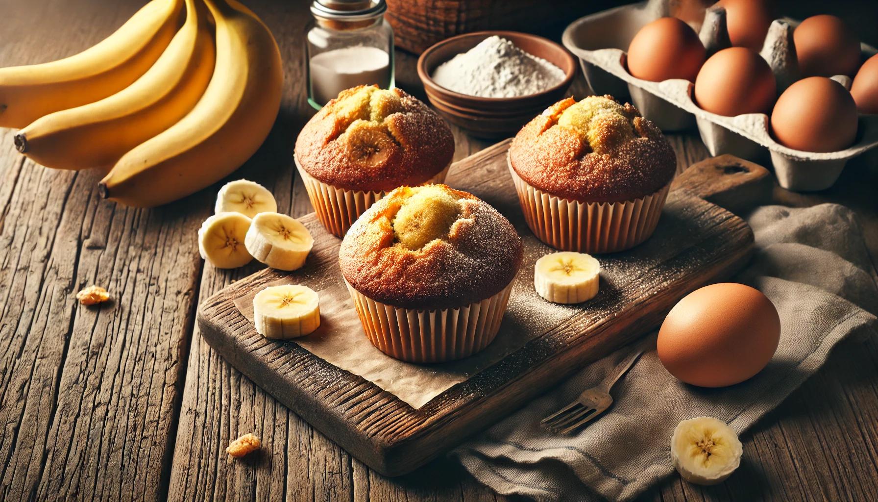 Briose cu banane - reteta rapida si gustoasa