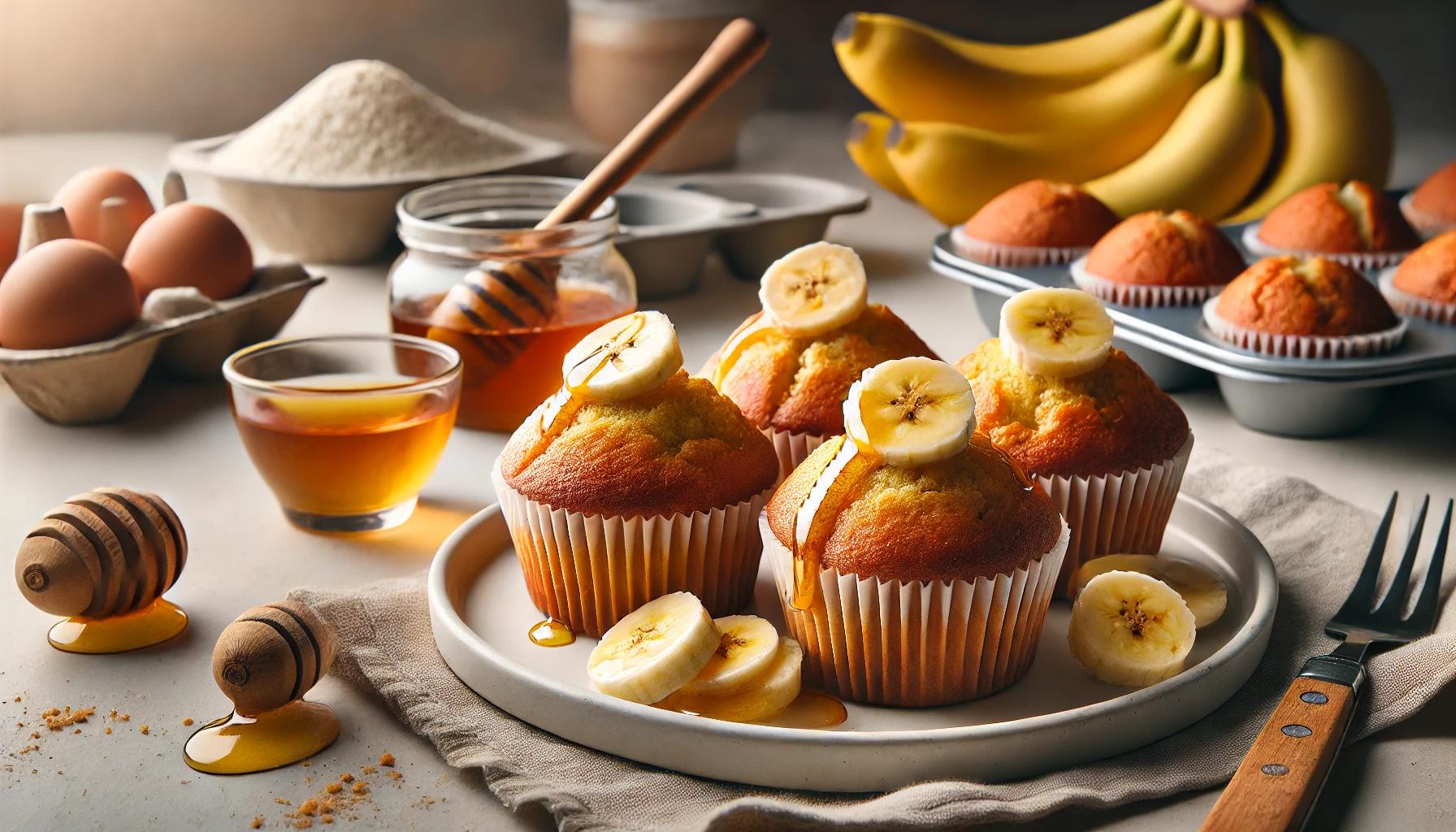 Briose cu Banane si Miere