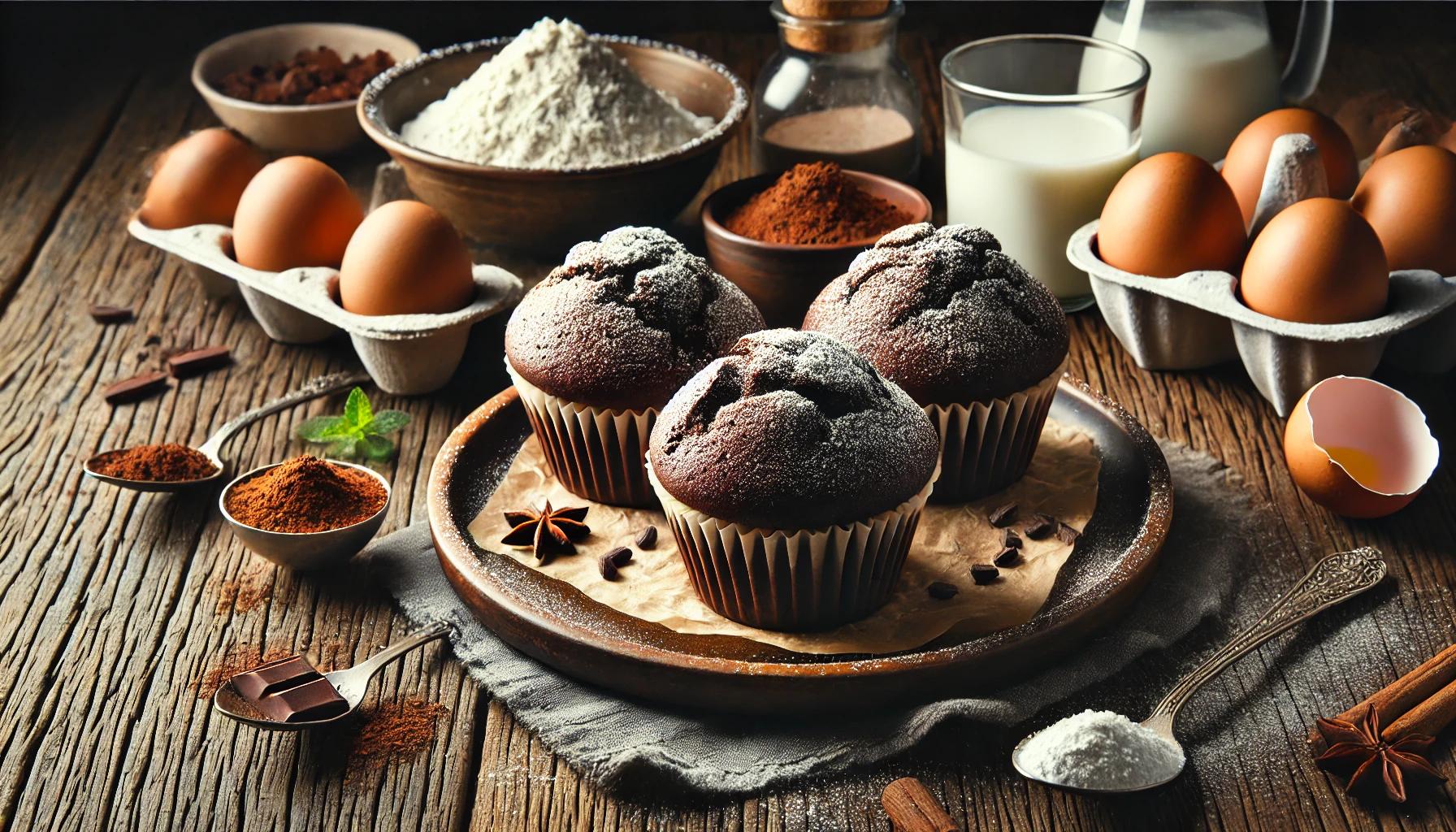 Briose cu Ciocolata - Desert Simplu si Rapid