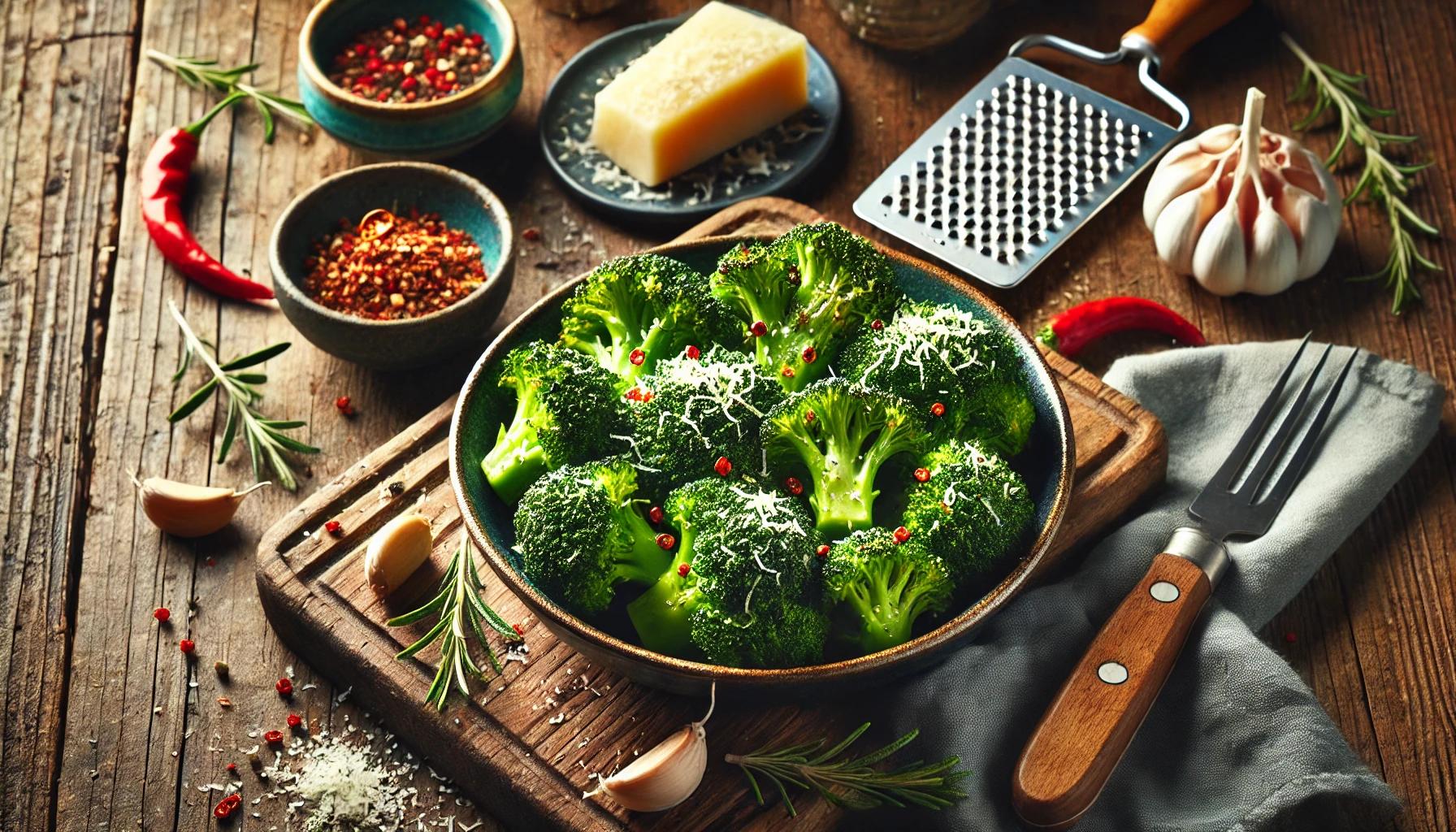 Broccoli la cuptor cu usturoi - gust delicios si sanatos