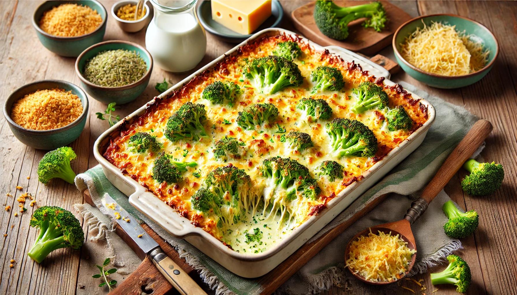 Broccoli la Cuptor in Stil Francez