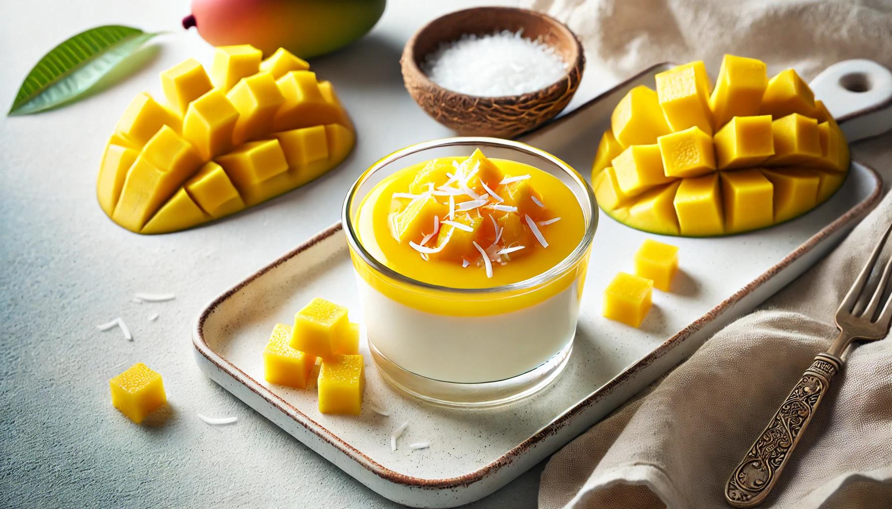 Budinca de mango - desert exotic si racoritor