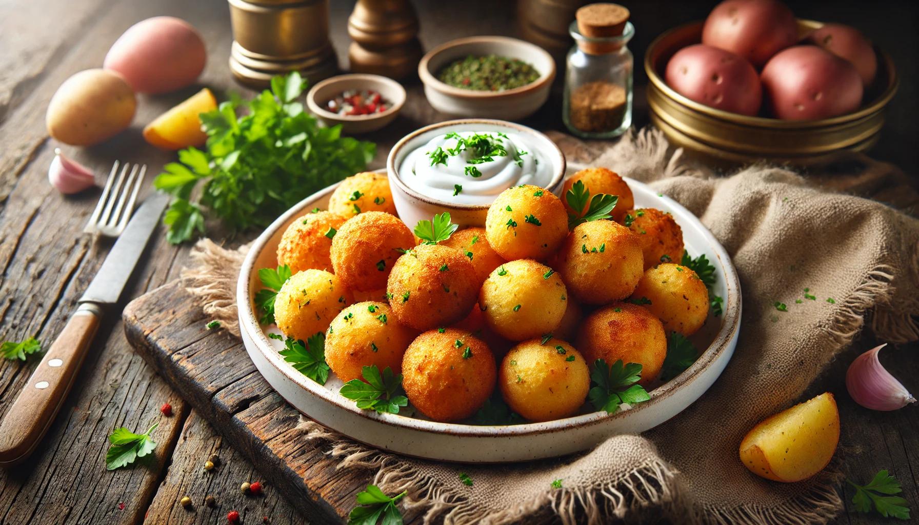 Bulete de cartofi cu branza - gustare simpla si delicioasa