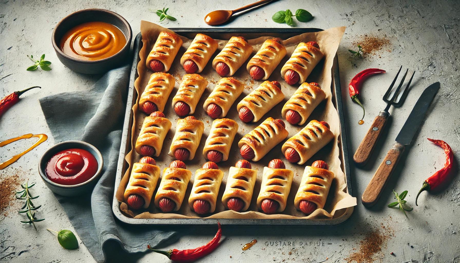 Carnaciori in foietaj - gustare rapida si delicioasa