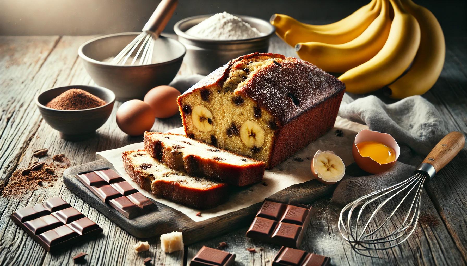 Chec cu banane si ciocolata - desert delicios