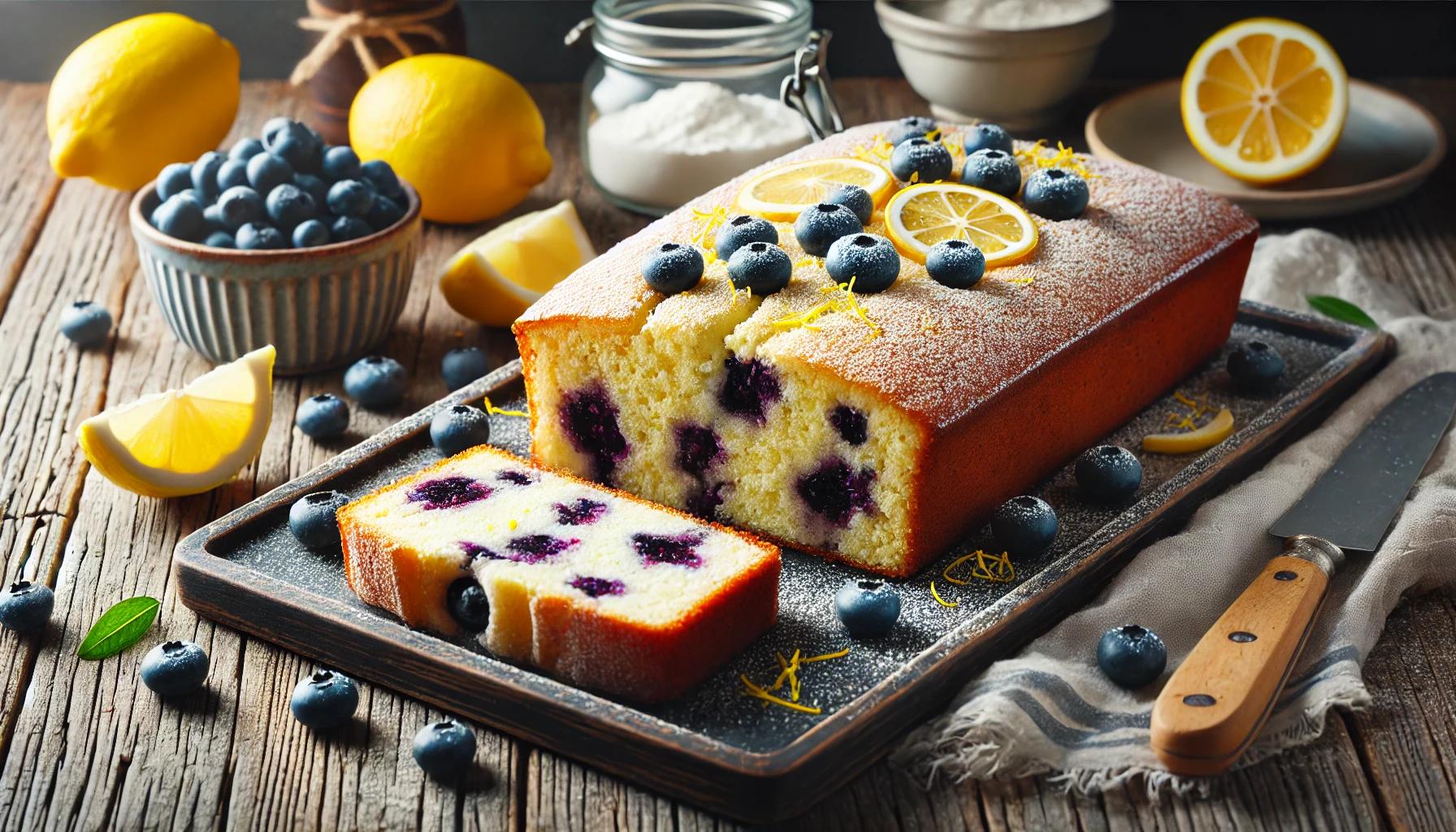 Chec cu lamaie, afine si branza ricotta - reteta delicioasa