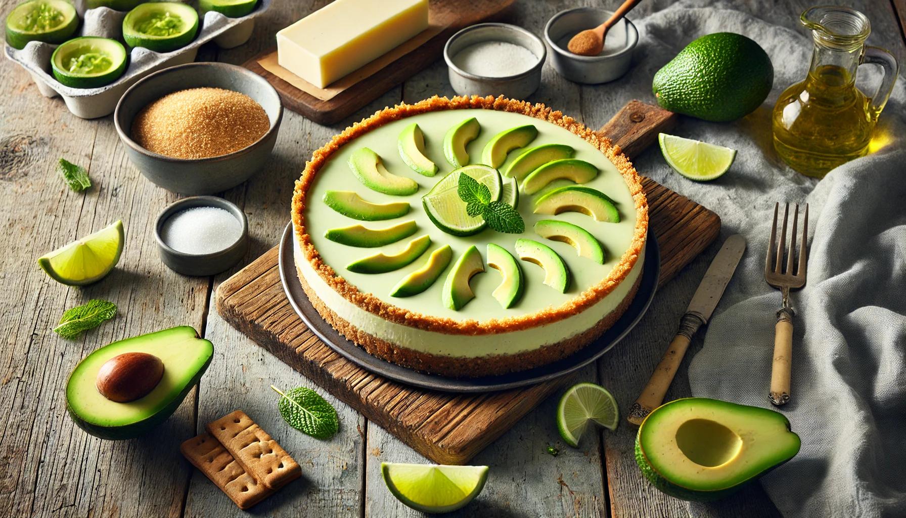 Cheesecake cu avocado si lime - Desert racoritor