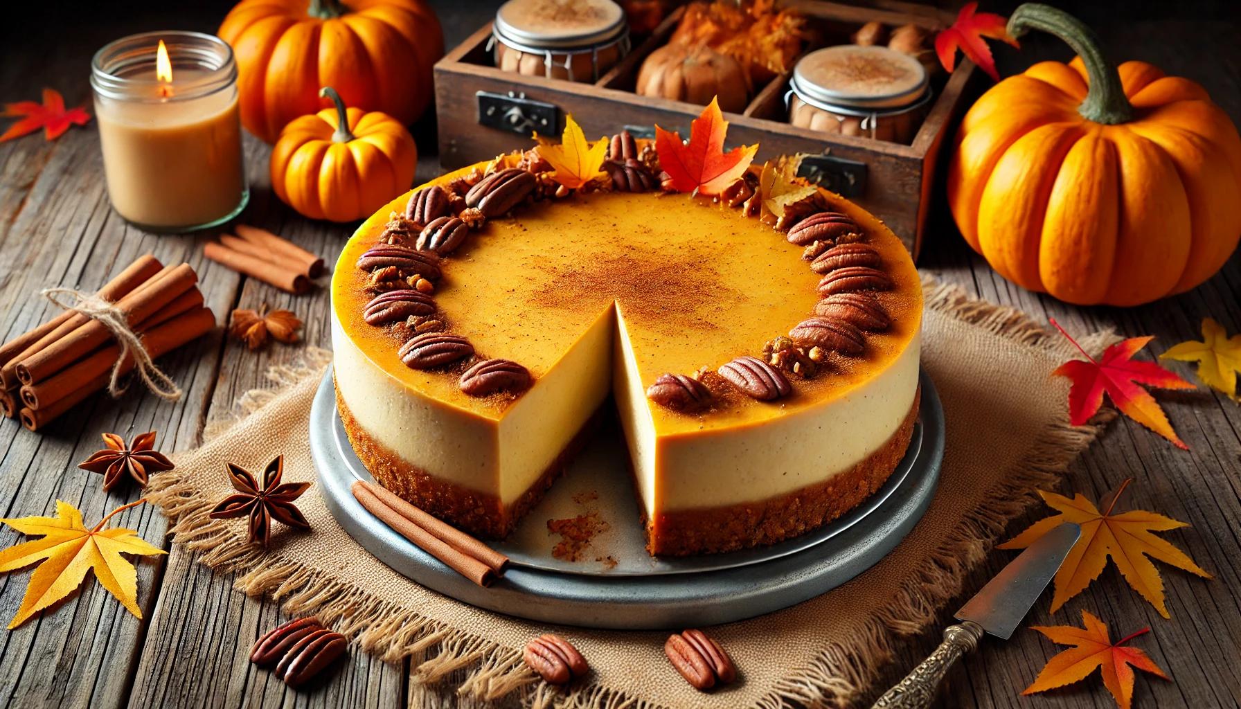 Cheesecake de toamna - desert cu dovleac
