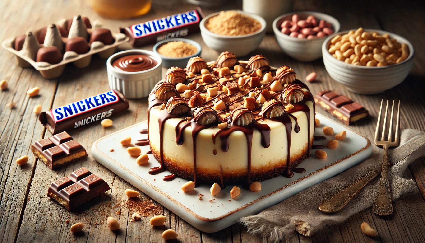 Cheesecake Snickers - desert spectaculos