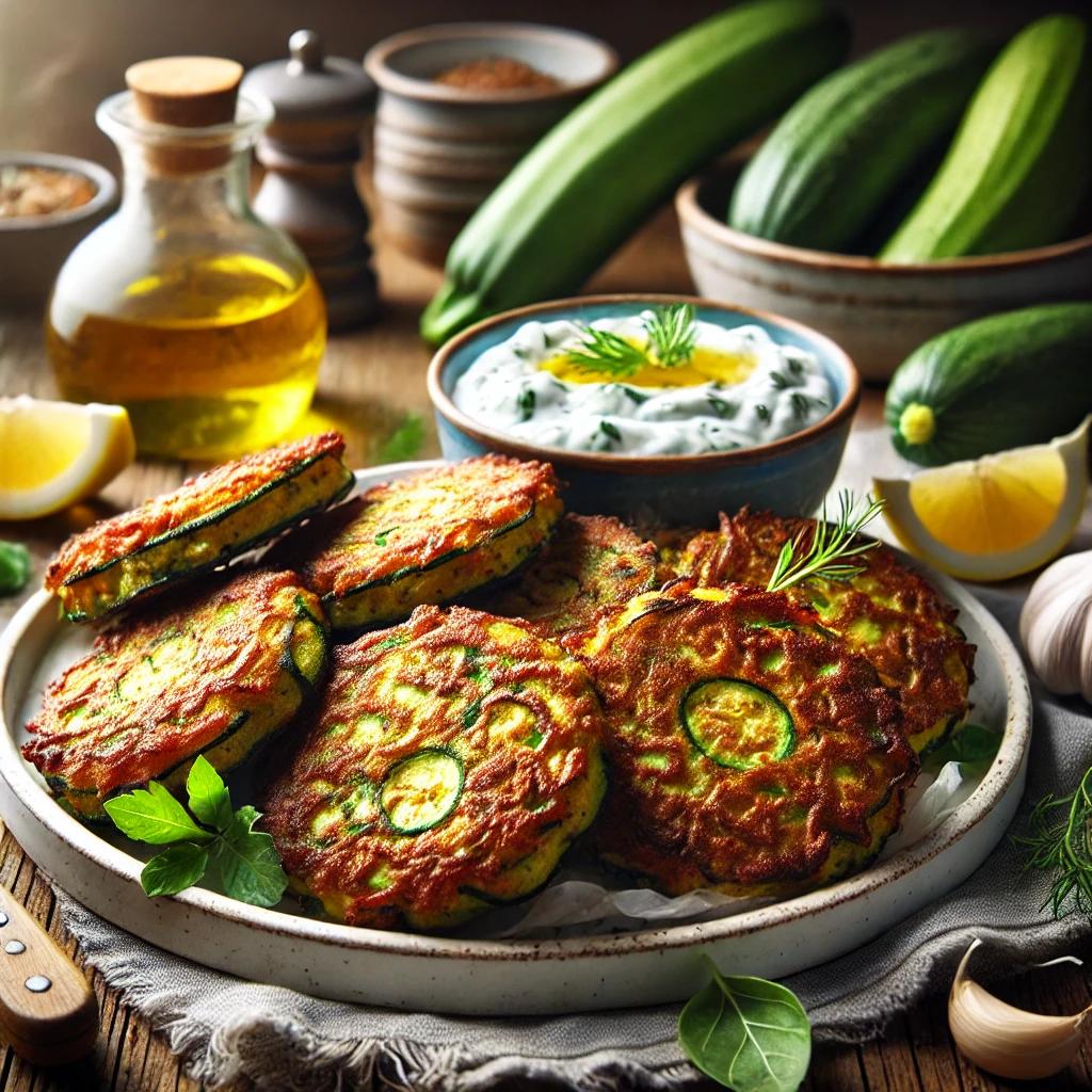 Chiftelute de dovlecei in stil grecesc - Reteta delicioasa
