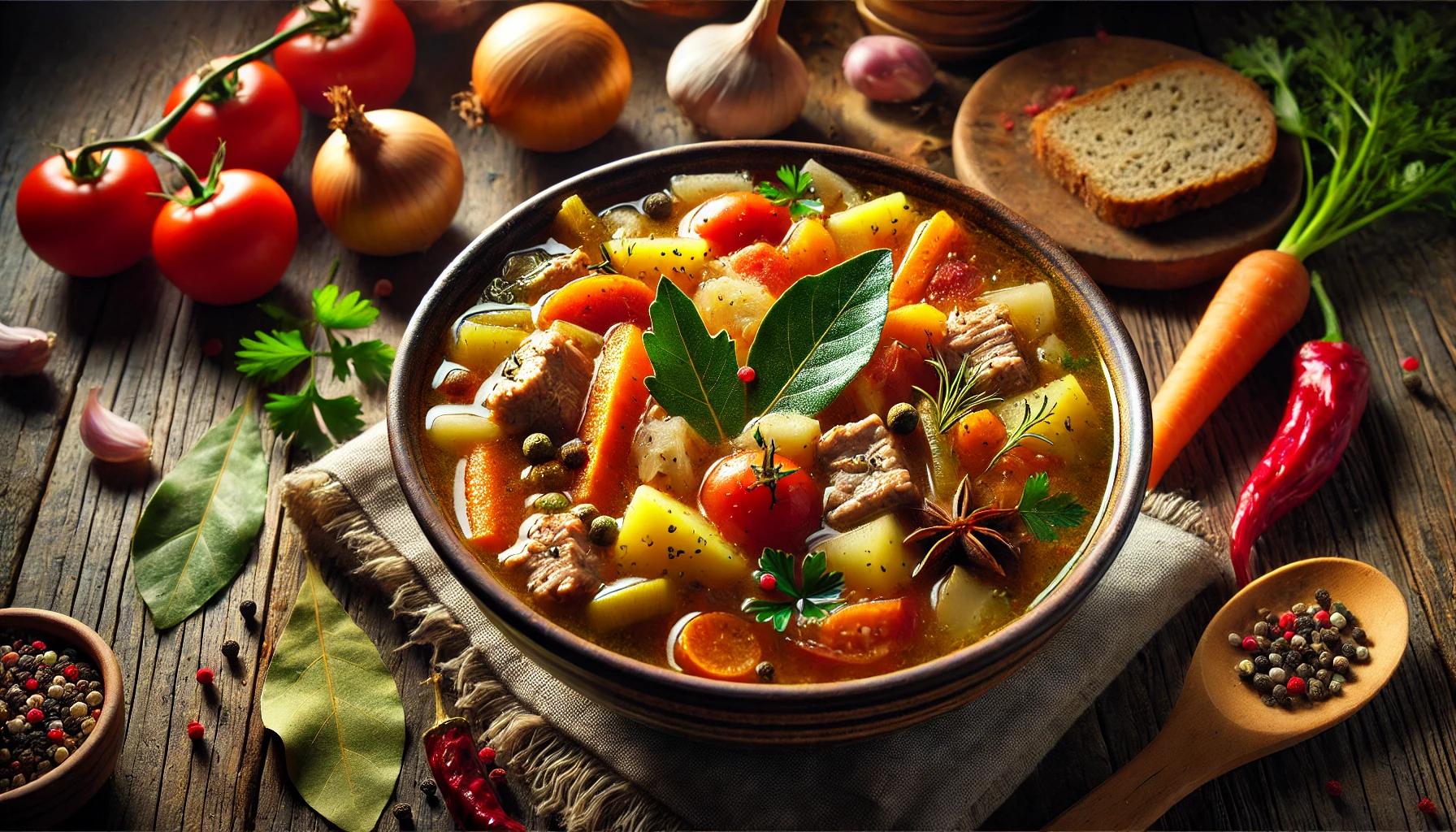 Ciorba taraneasca de porc - reteta traditionala