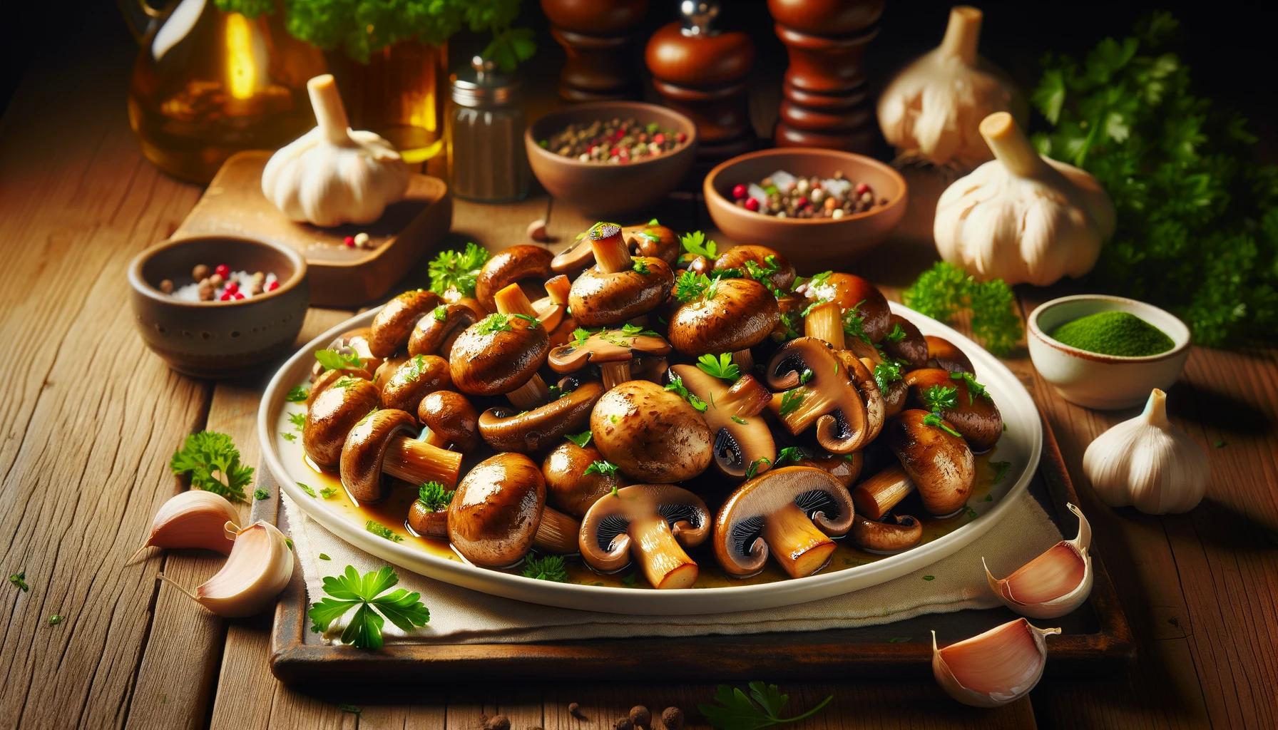 Ciuperci Sotate cu Usturoi: Moi, Fragede si Pline de Aroma