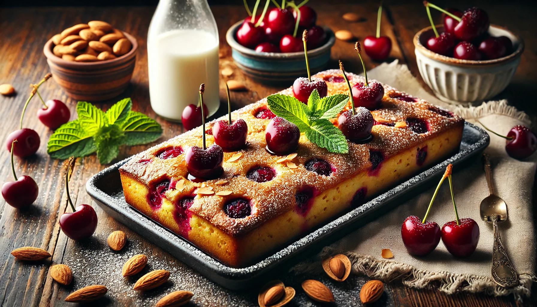 Clafoutis cu Cirese si Faina de Migdale - Reteta Fara Gluten