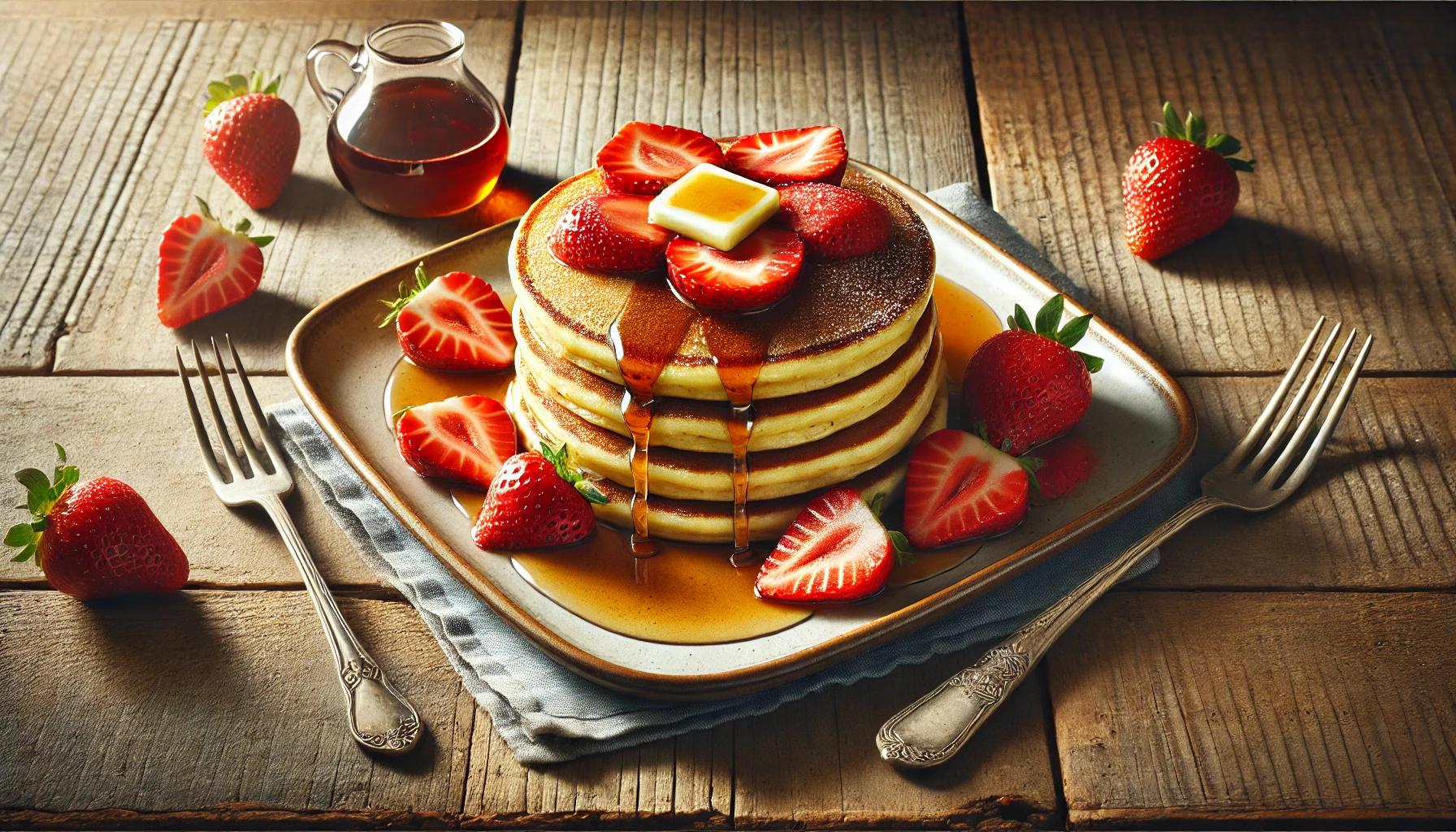 Clatite americane cu capsuni - reteta delicioasa