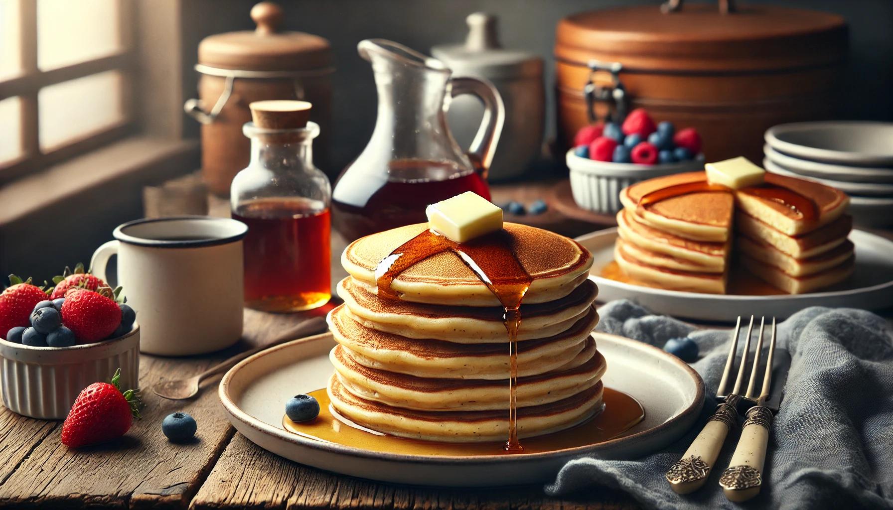 Clatite americane (pancakes) simple din 3 ingrediente