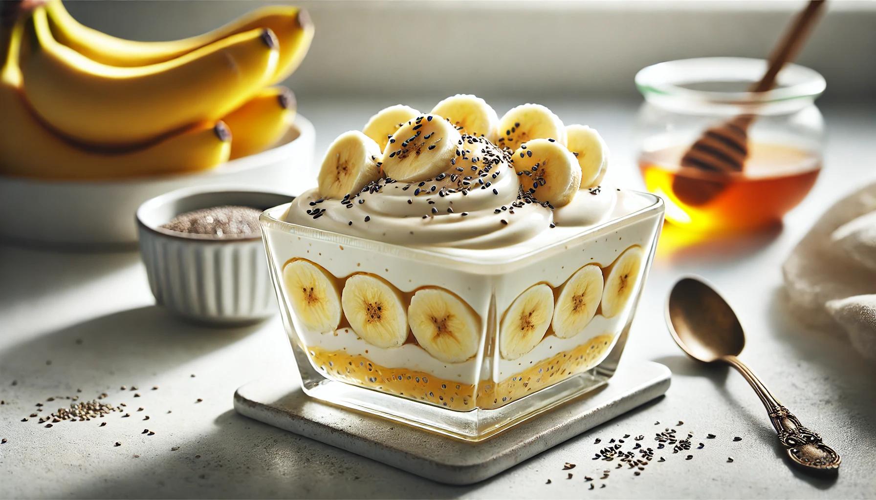 Crema de banane si iaurt - desert sanatos