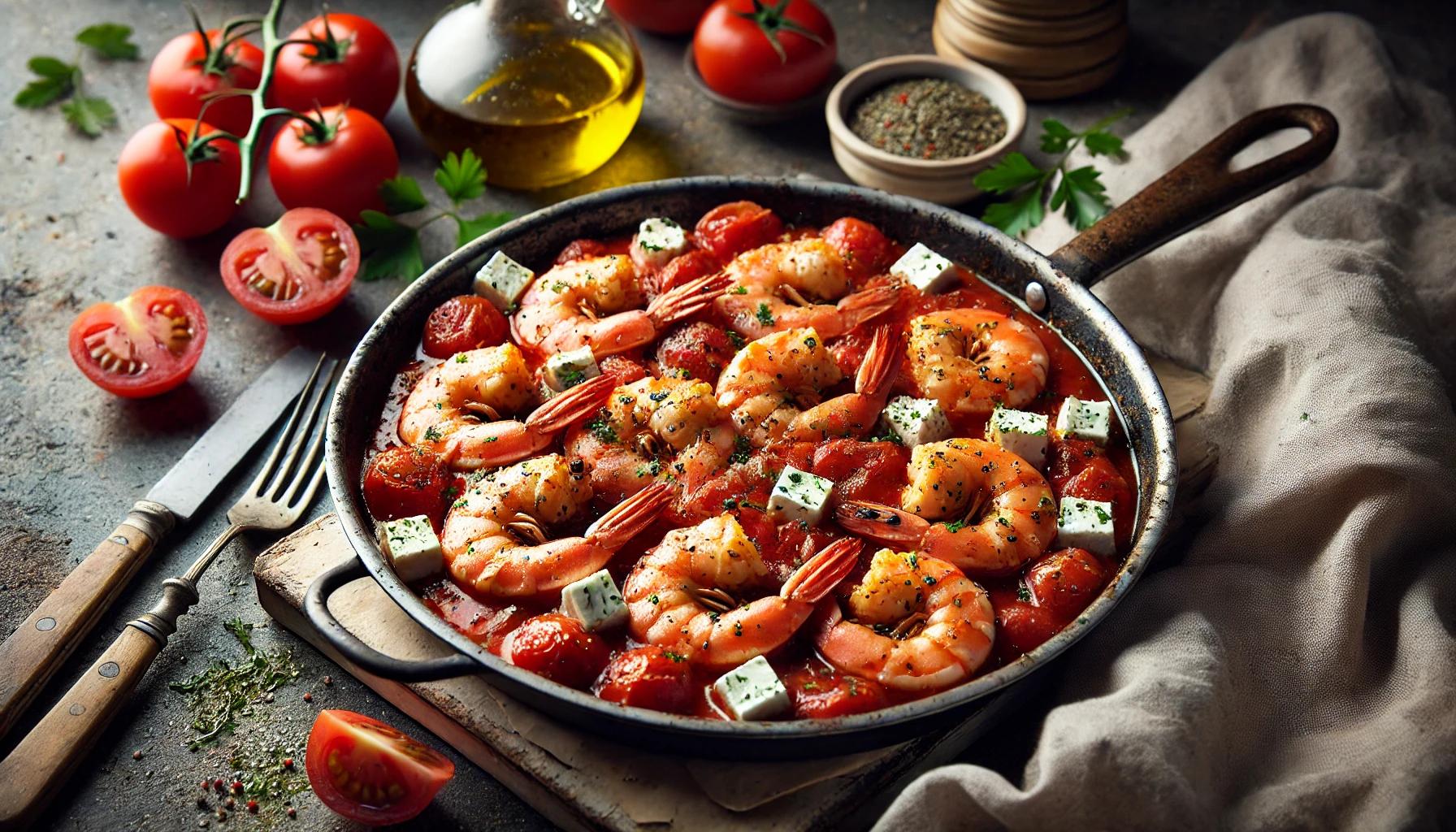 Creveti Saganaki - Reteta traditionala greceasca