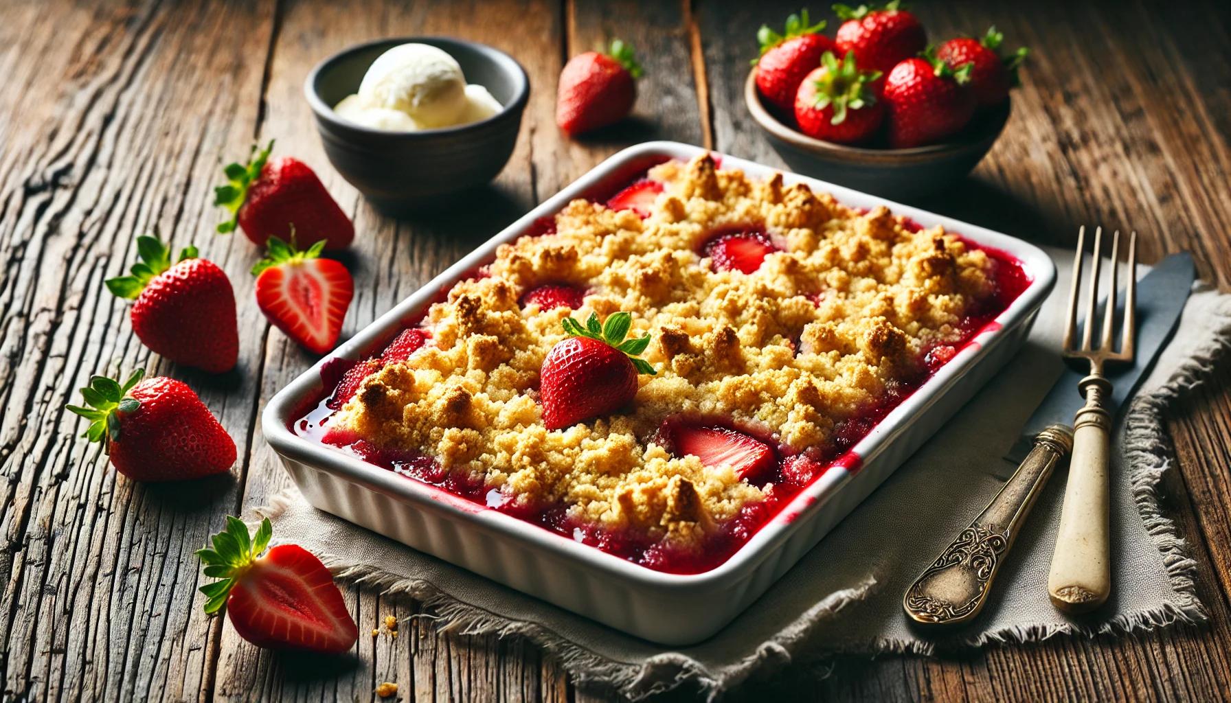 Crumble cu Capsuni - Desertul Perfect de Vara