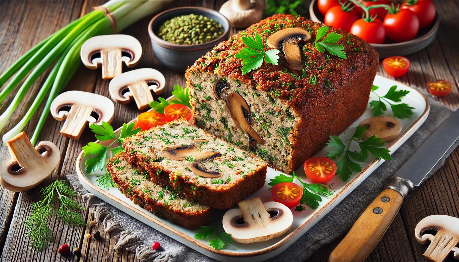 Drob de ciuperci vegetarian - reteta delicioasa