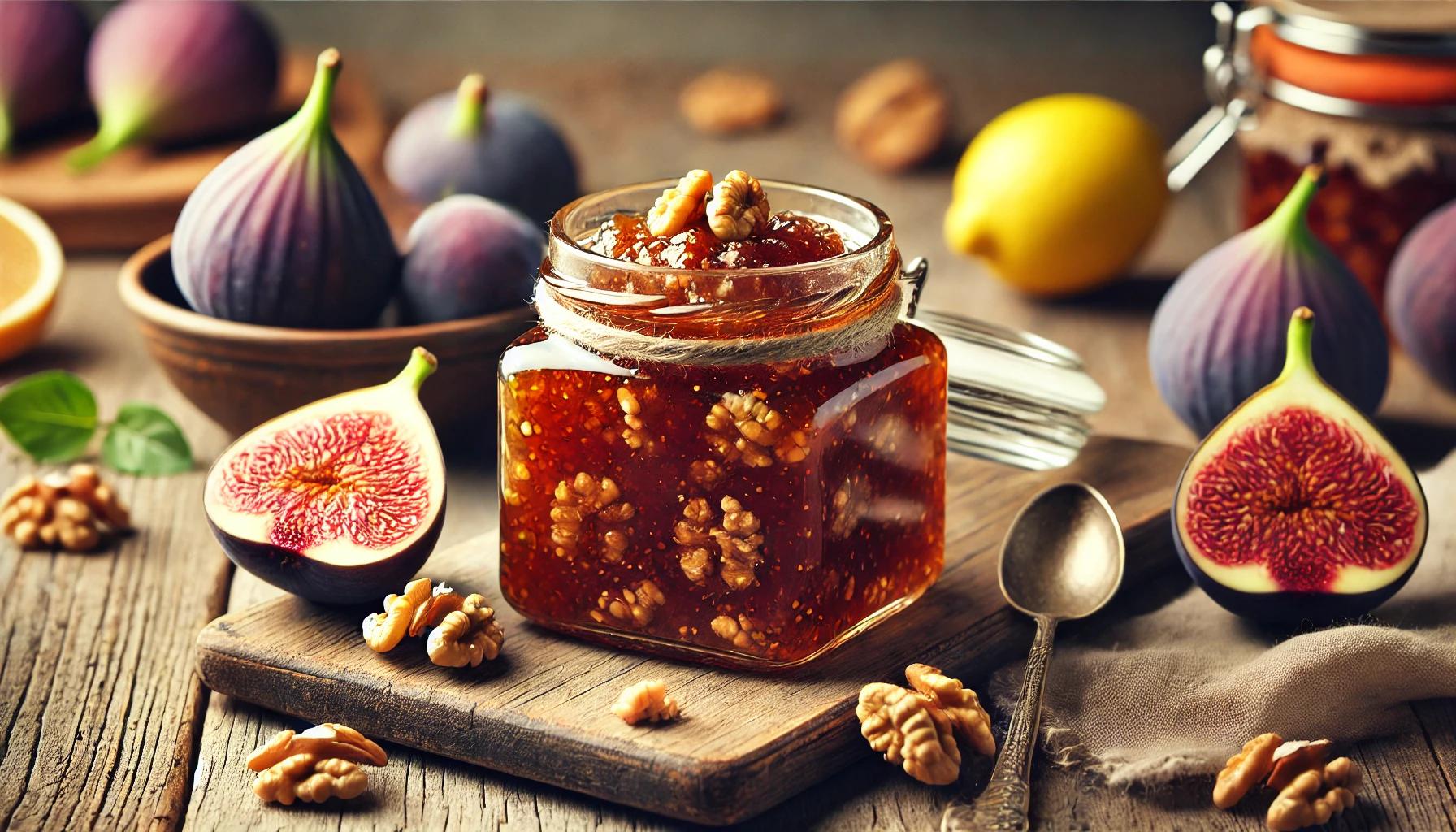 Gem de smochine cu nuci - Reteta delicioasa