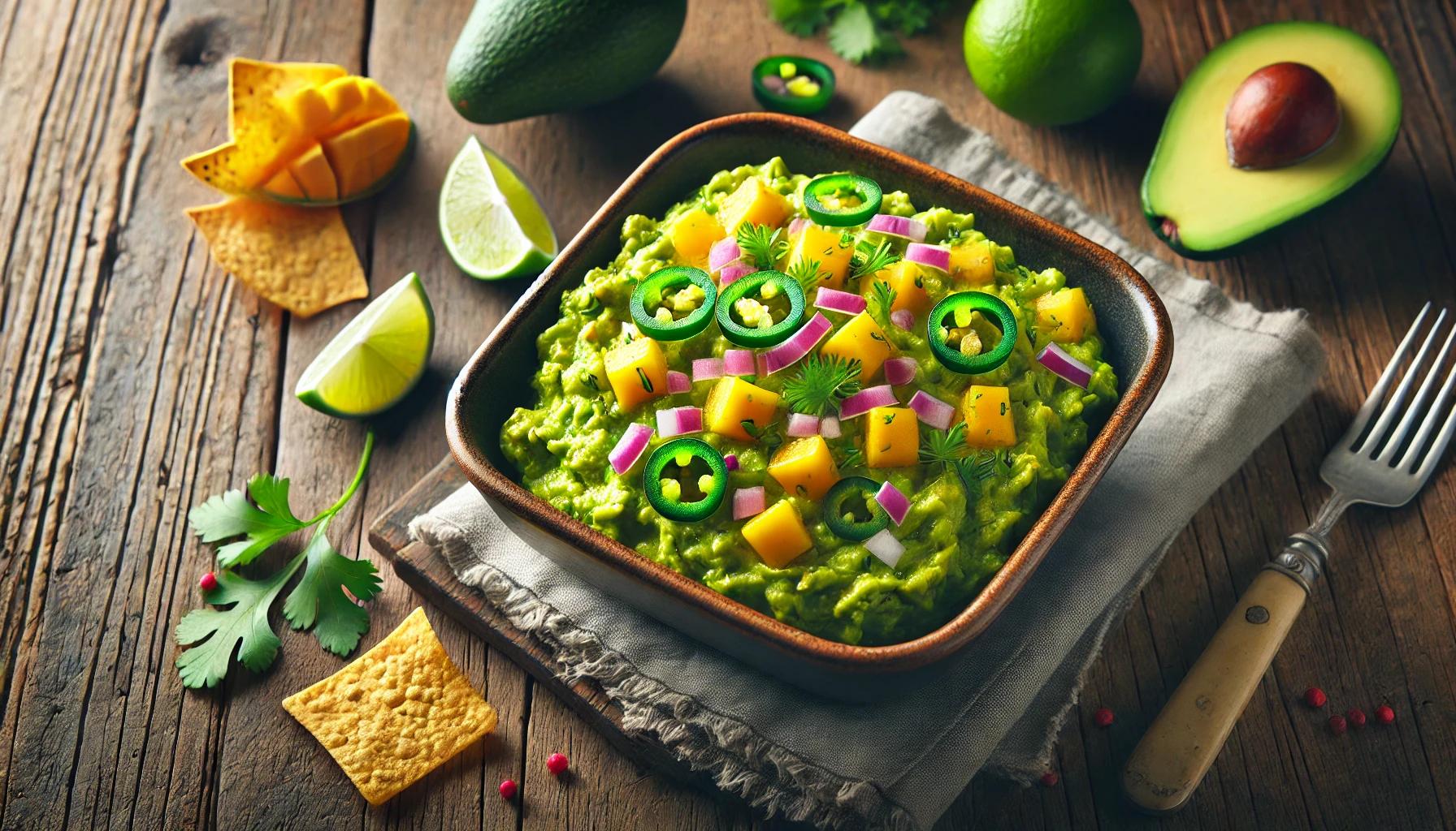 Guacamole cu mango - savoare si dulceata intr-un singur fel