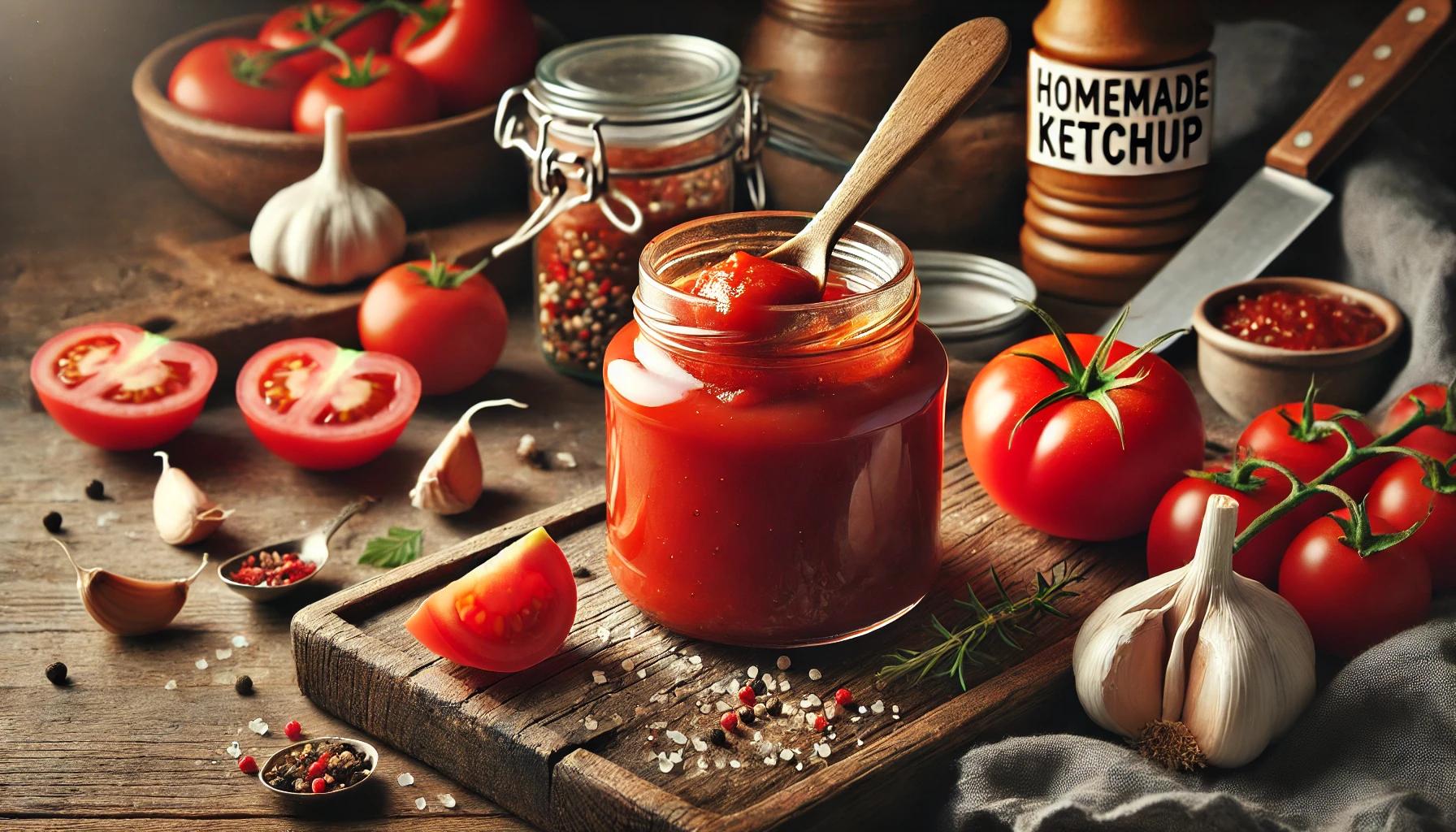 Ketchup de casa cu rosii proaspete - Reteta rapida