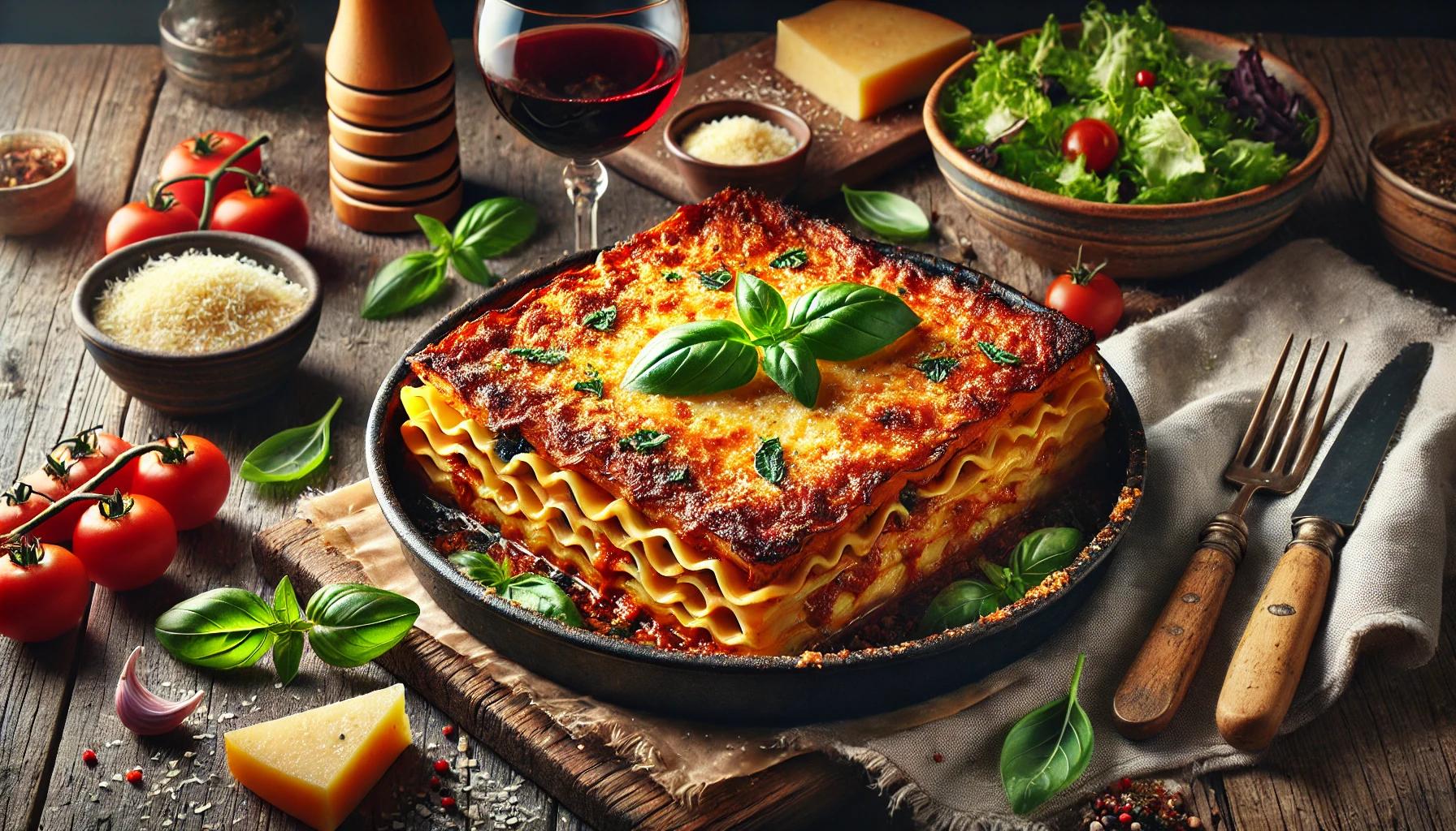 Lasagna cu Branza și Legume