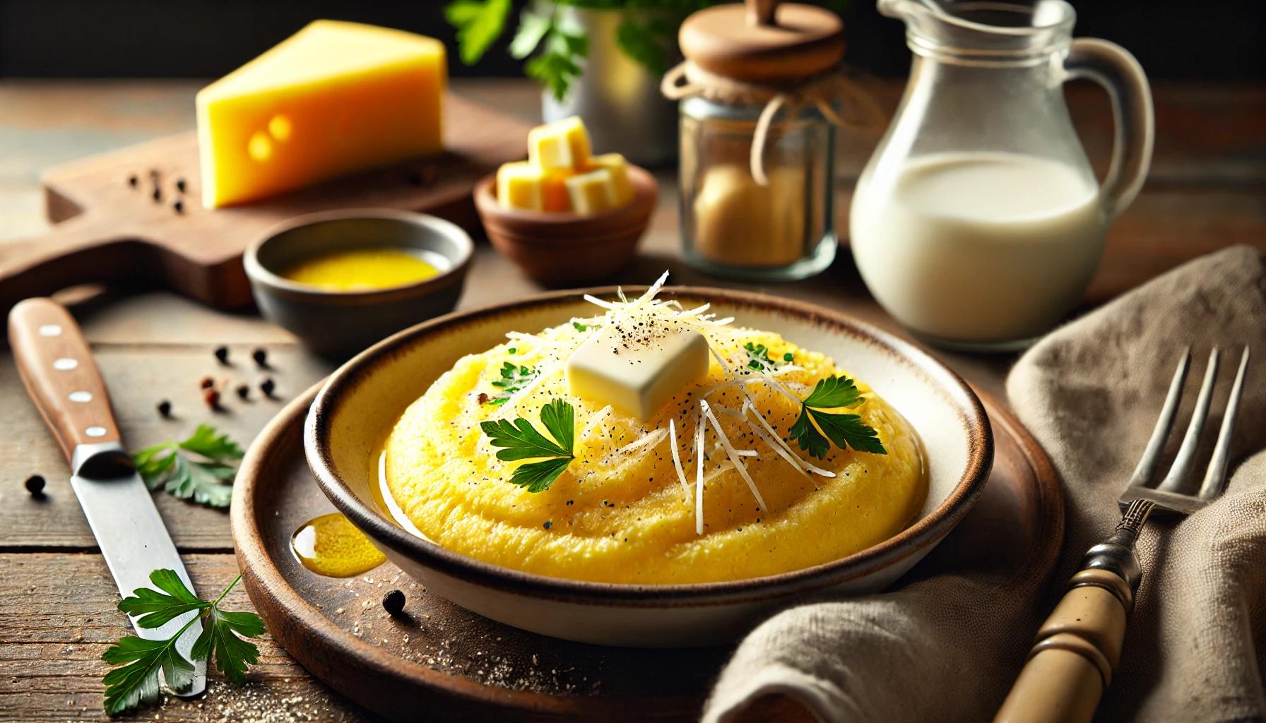 Mamaliga cremoasa fiarta in lapte - reteta delicioasa