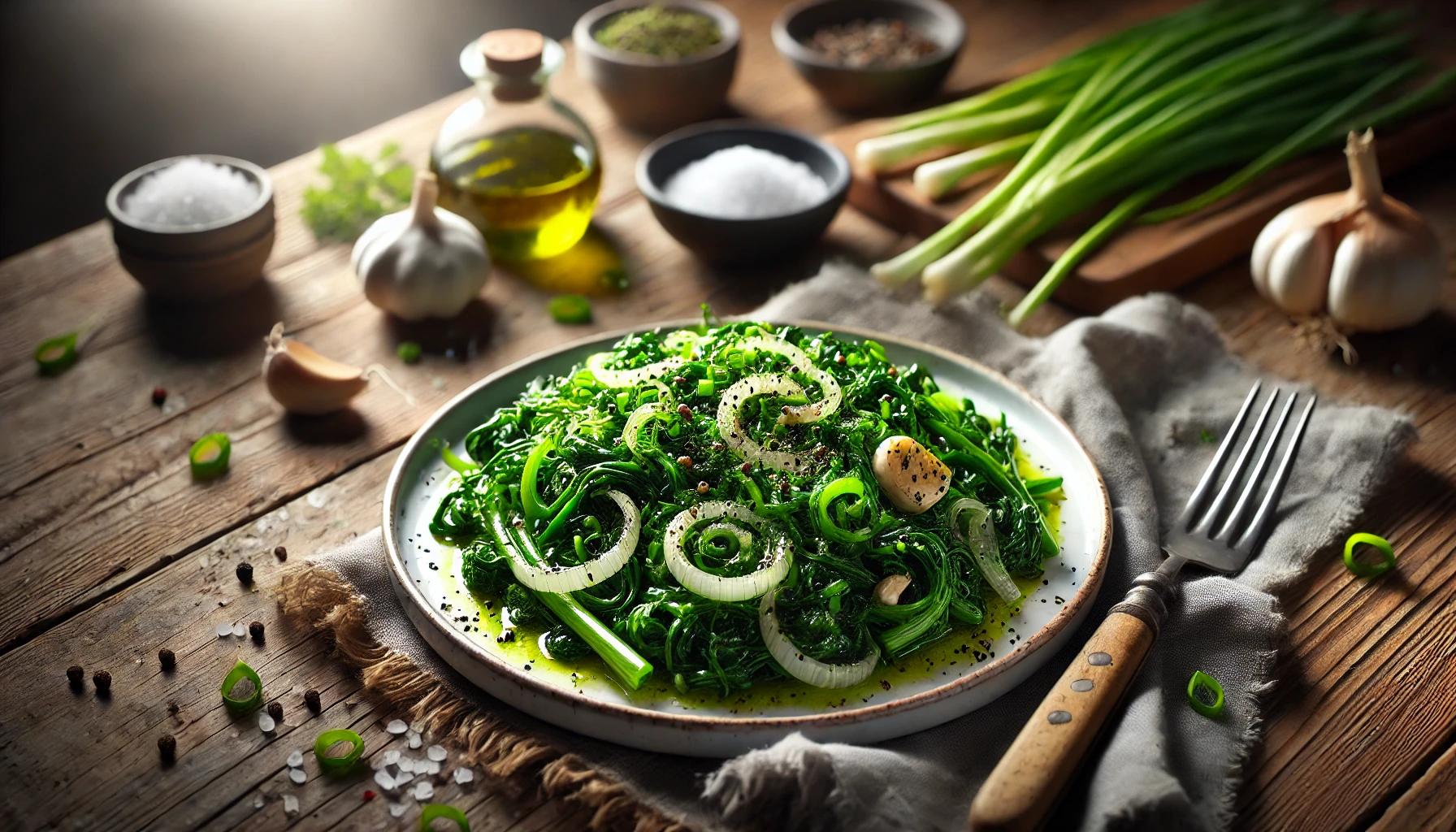 Mancare de stevie cu usturoi - reteta din 3 ingrediente