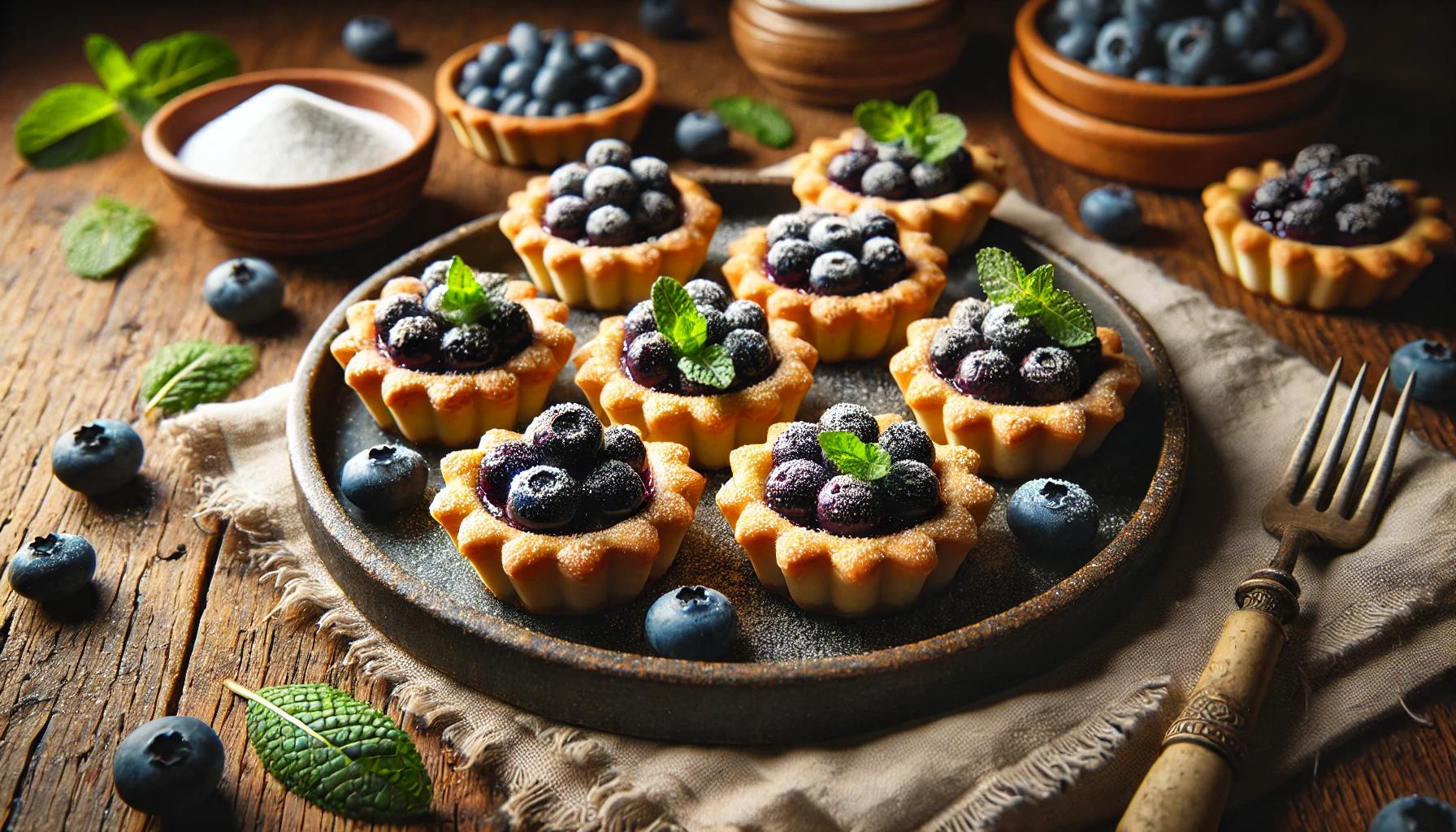 Mini tarte cu afine - Delicii pentru orice ocazie