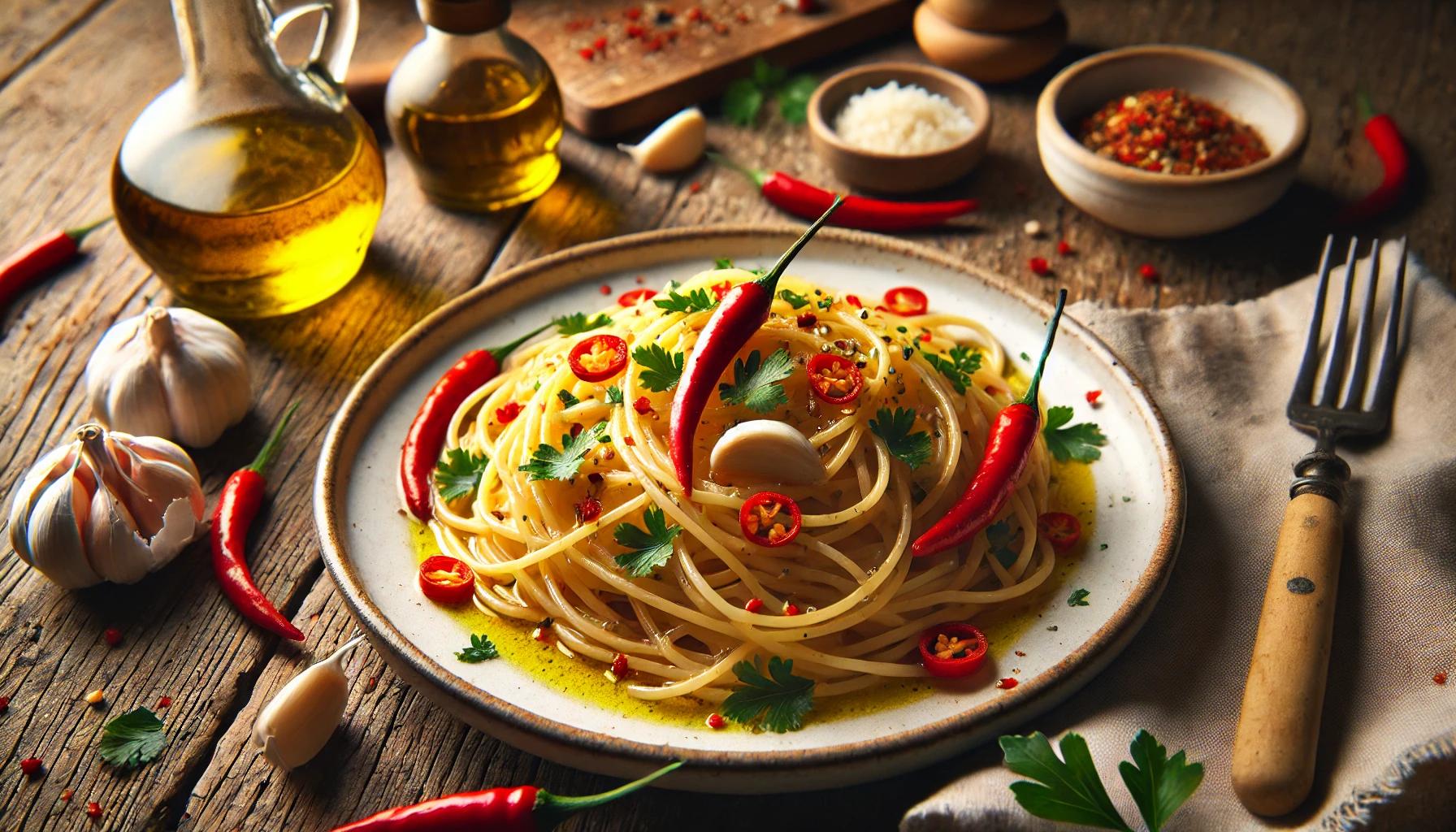Paste Aglio, Olio e Peperoncino - Reteta Originala