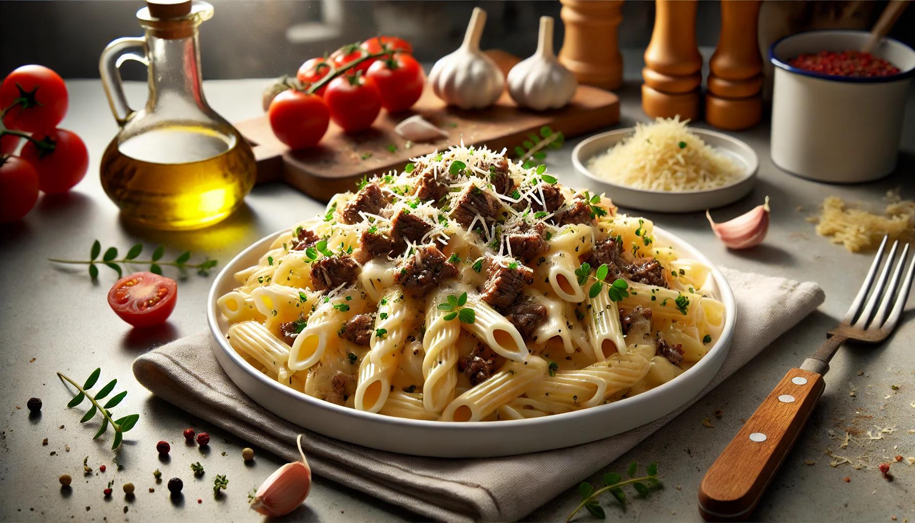 Paste cu carne de vita si sos bechamel - reteta delicioasa
