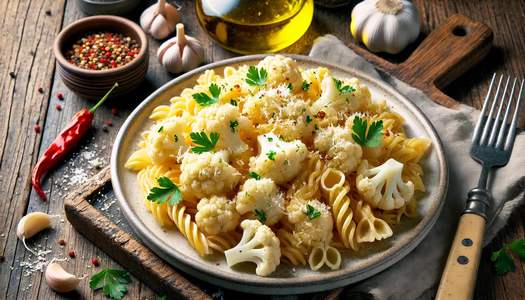 Paste cu Conopida - Reteta Vegetariana