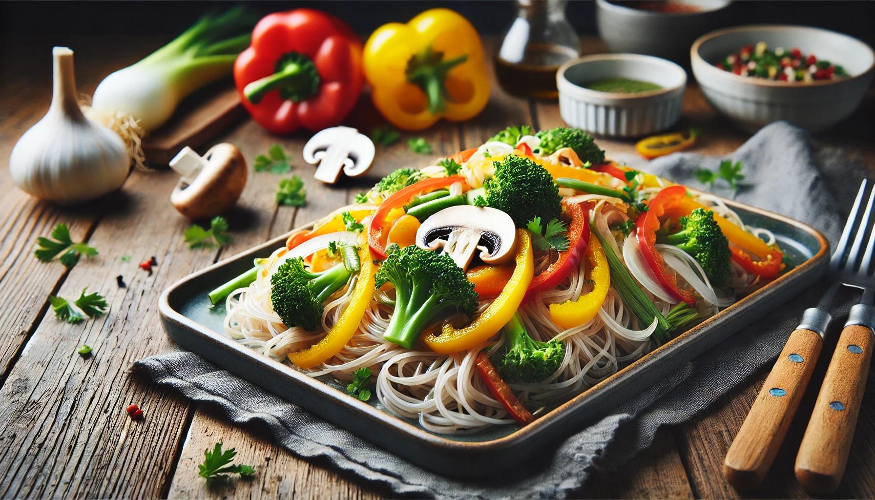 Paste konjac cu legume - reteta sanatoasa si simpla