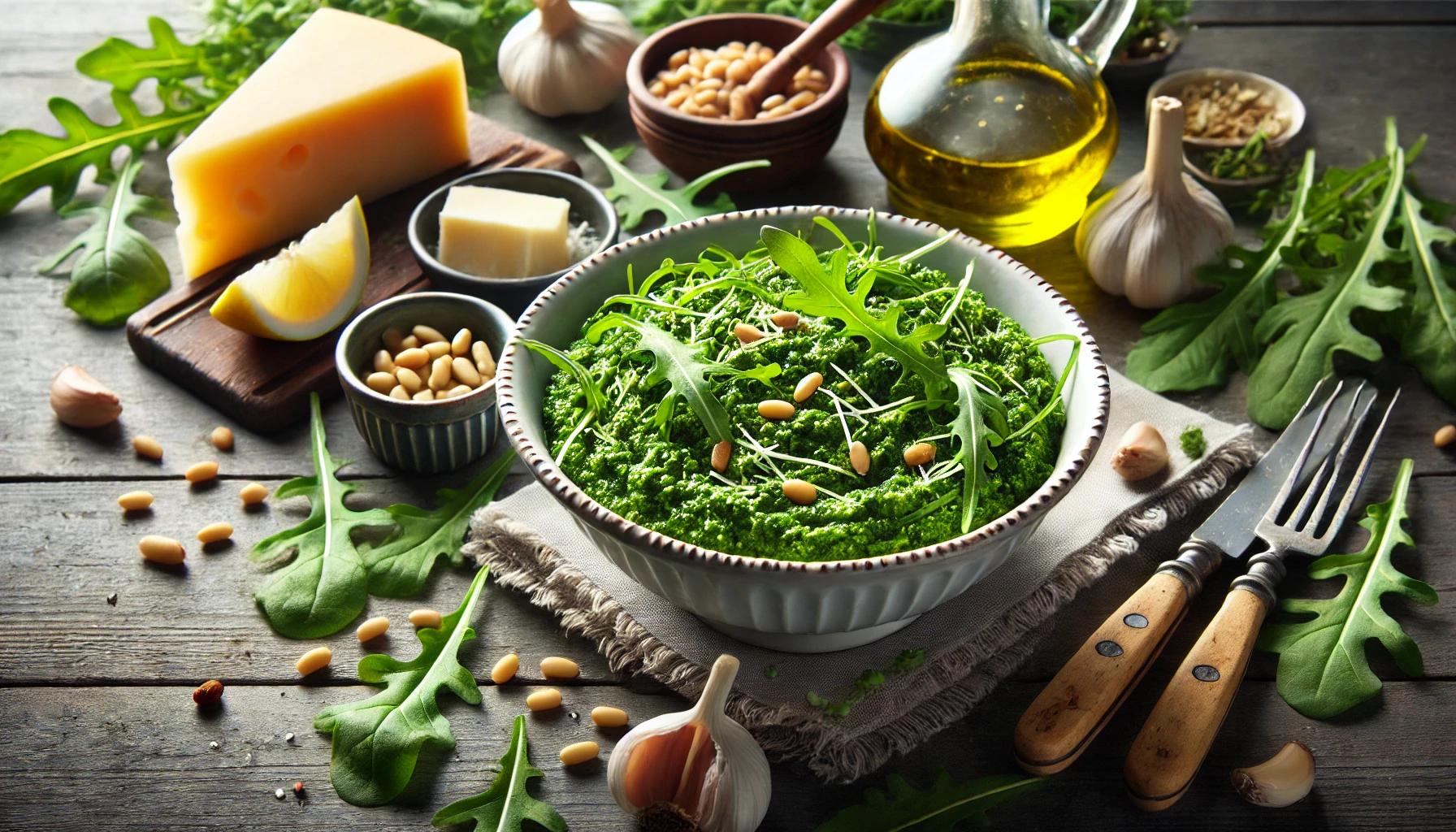 Pesto de rucola – cea mai buna reteta de sos, gata in cateva minute