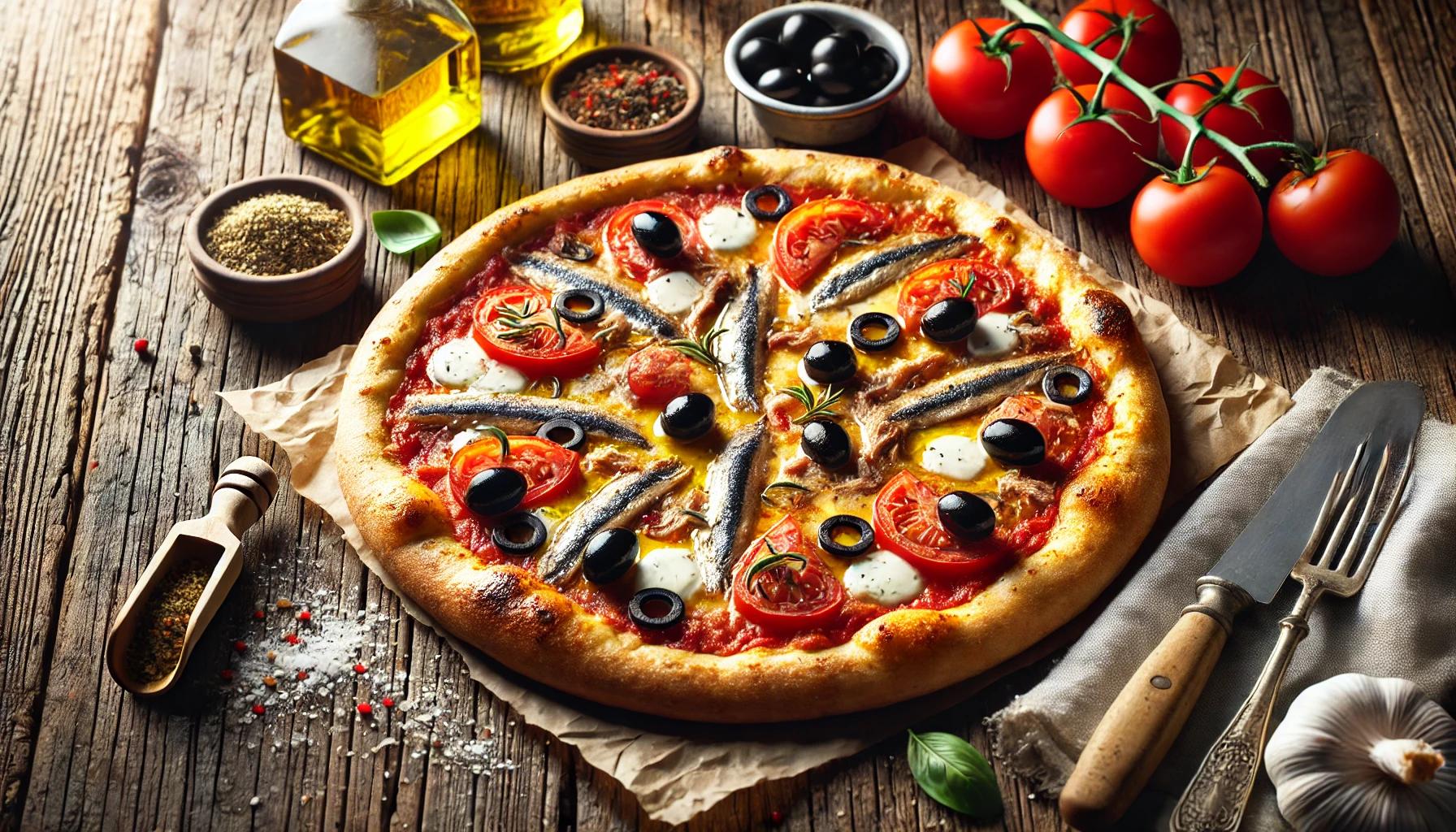 Pizza cu ansoa - gust autentic italian