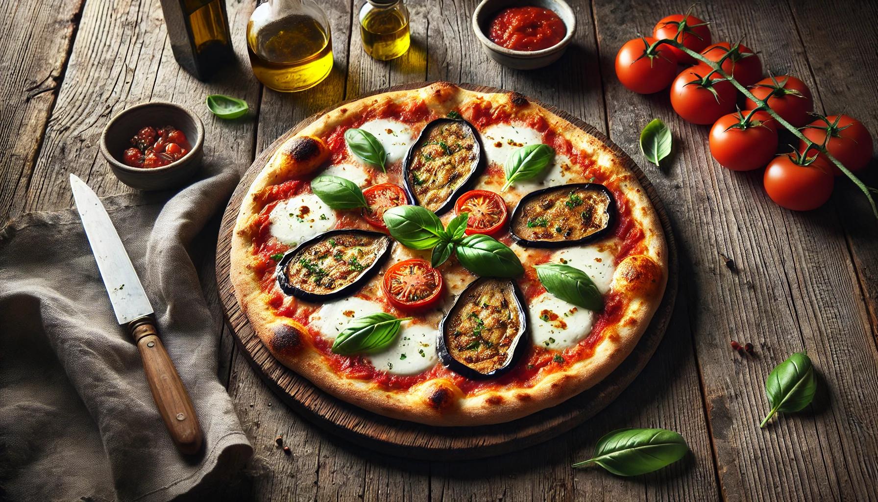 Pizza cu Vinete - Reteta Delicioasa si Sanatoasa