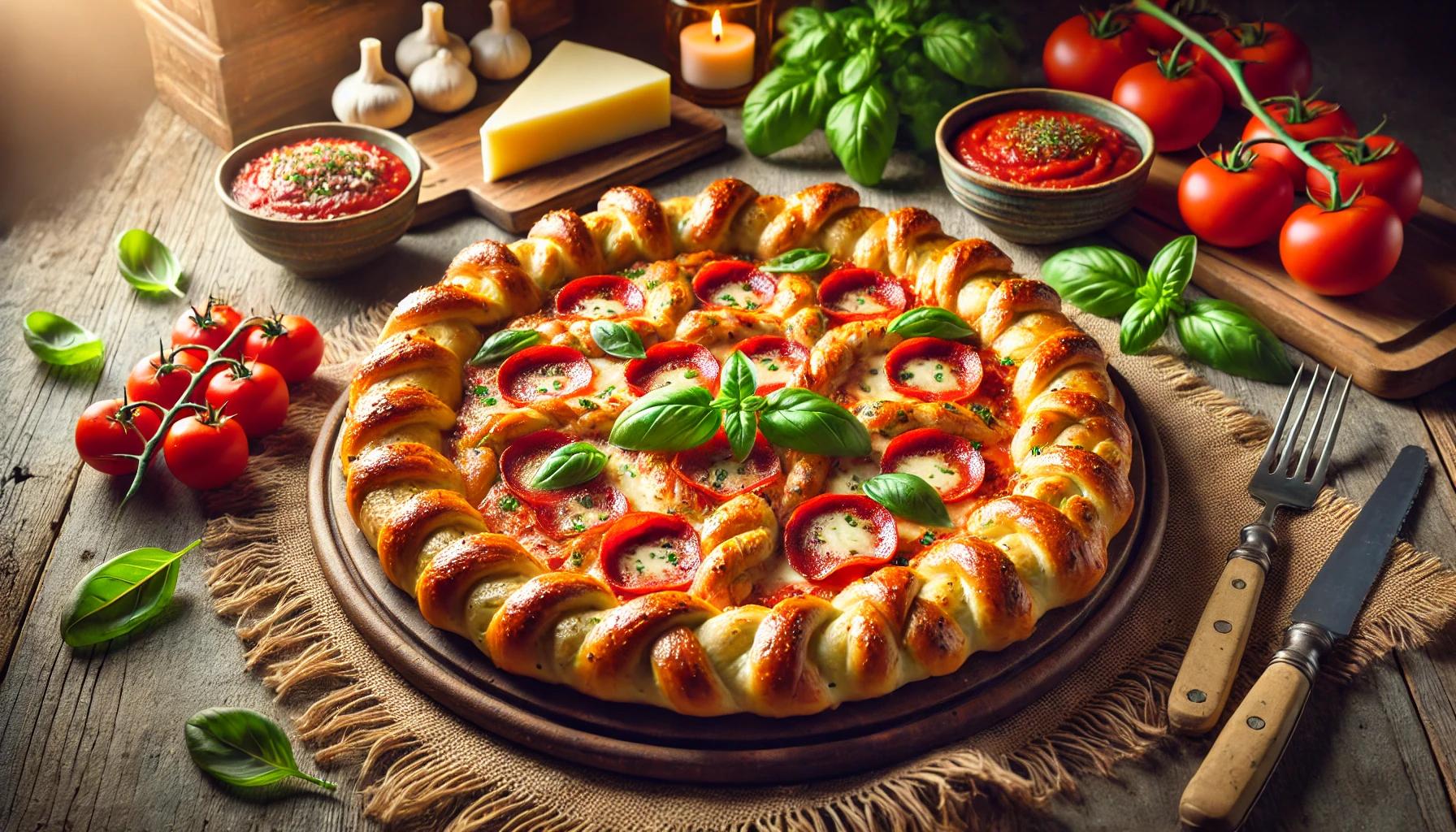 Pizza împletită