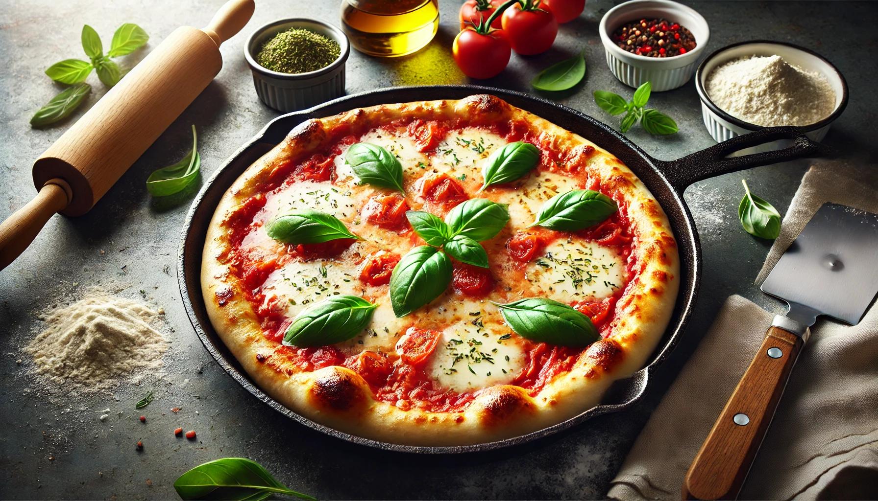 Pizza Margherita la Tigaie