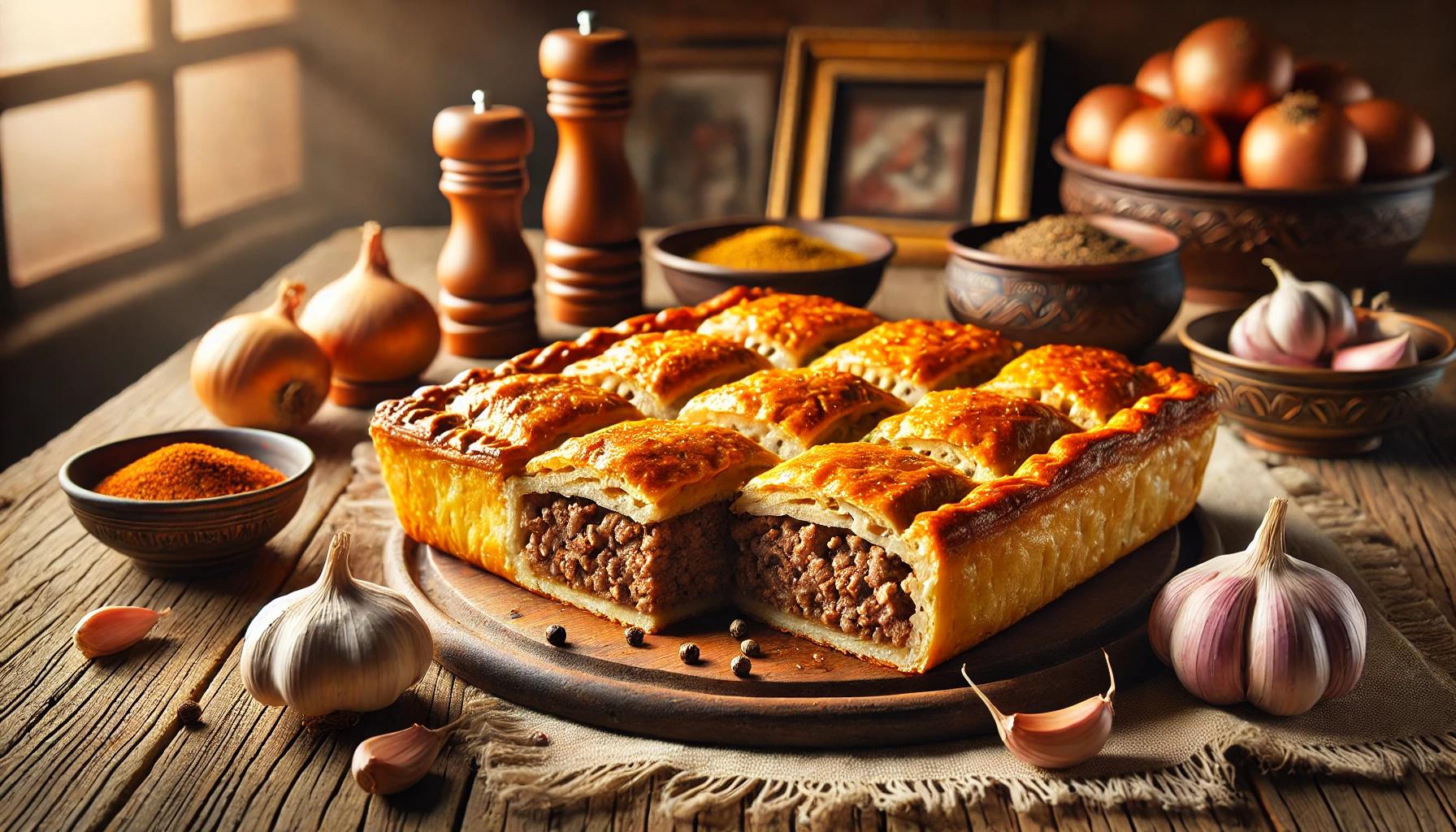 Placinta cu carne suculenta