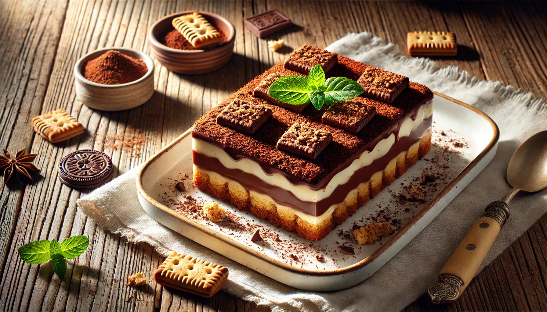 Prajitura cu Biscuiti - Reteta de Desert Simpla
