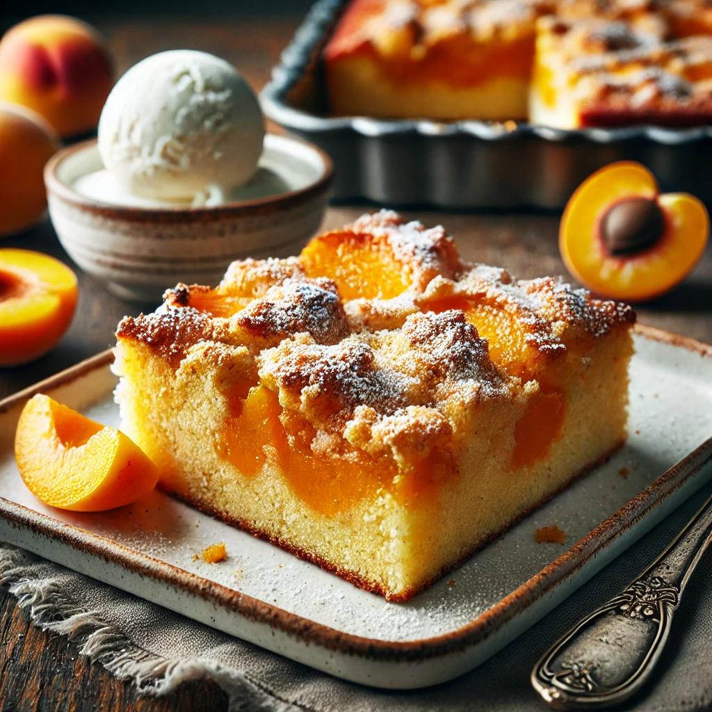 Prajitura cu caise si crumble