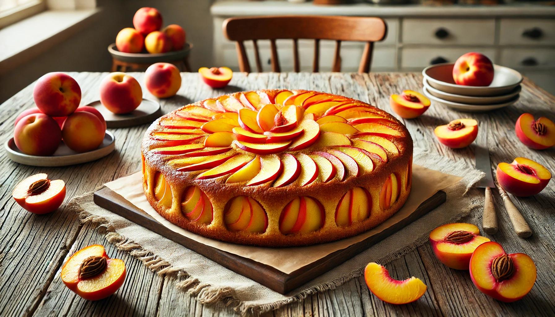 Prajitura cu Nectarine - Desert Fresh si Fructat