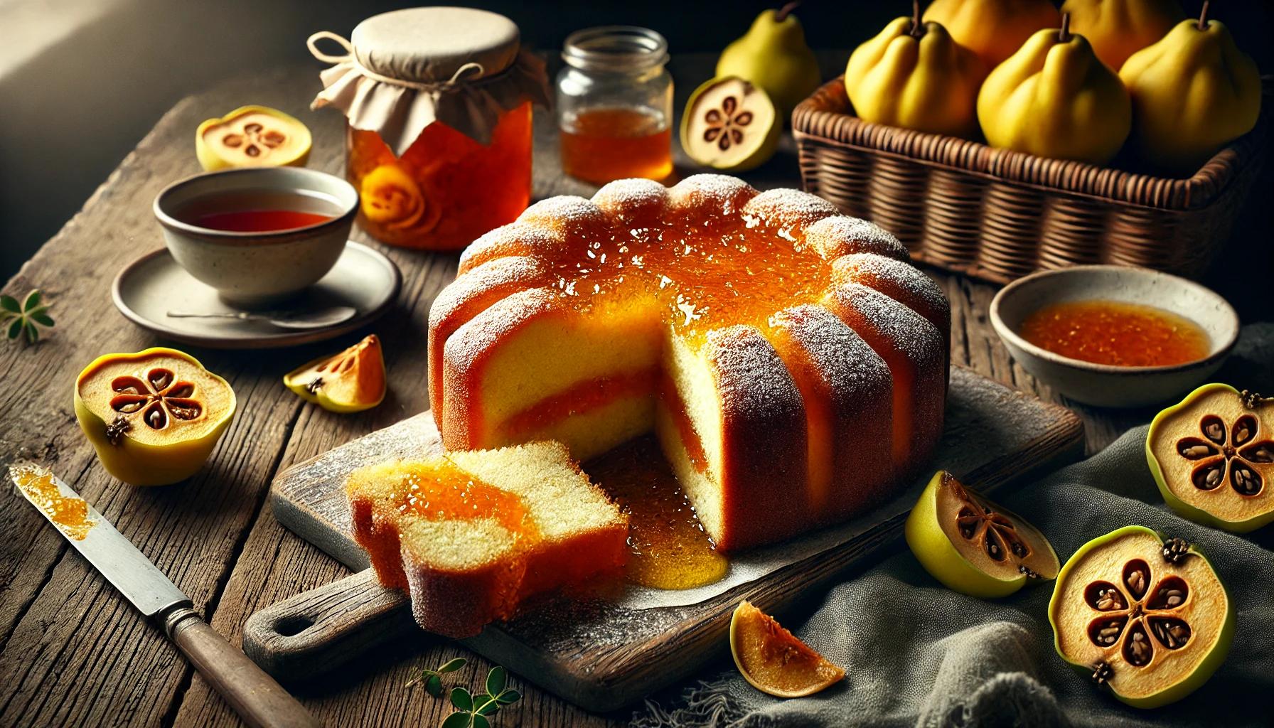 Prajitura umpluta cu gem de gutui - reteta delicioasa