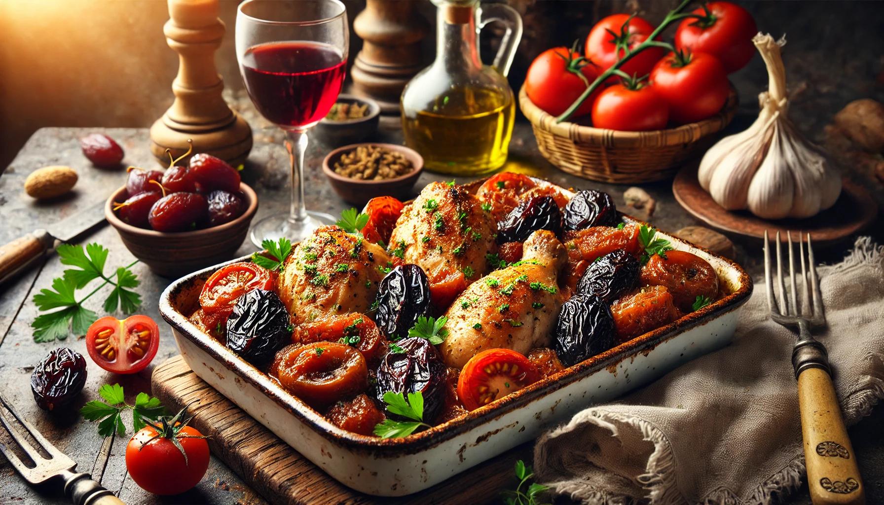 Pui cu prune - reteta traditionala greceasca