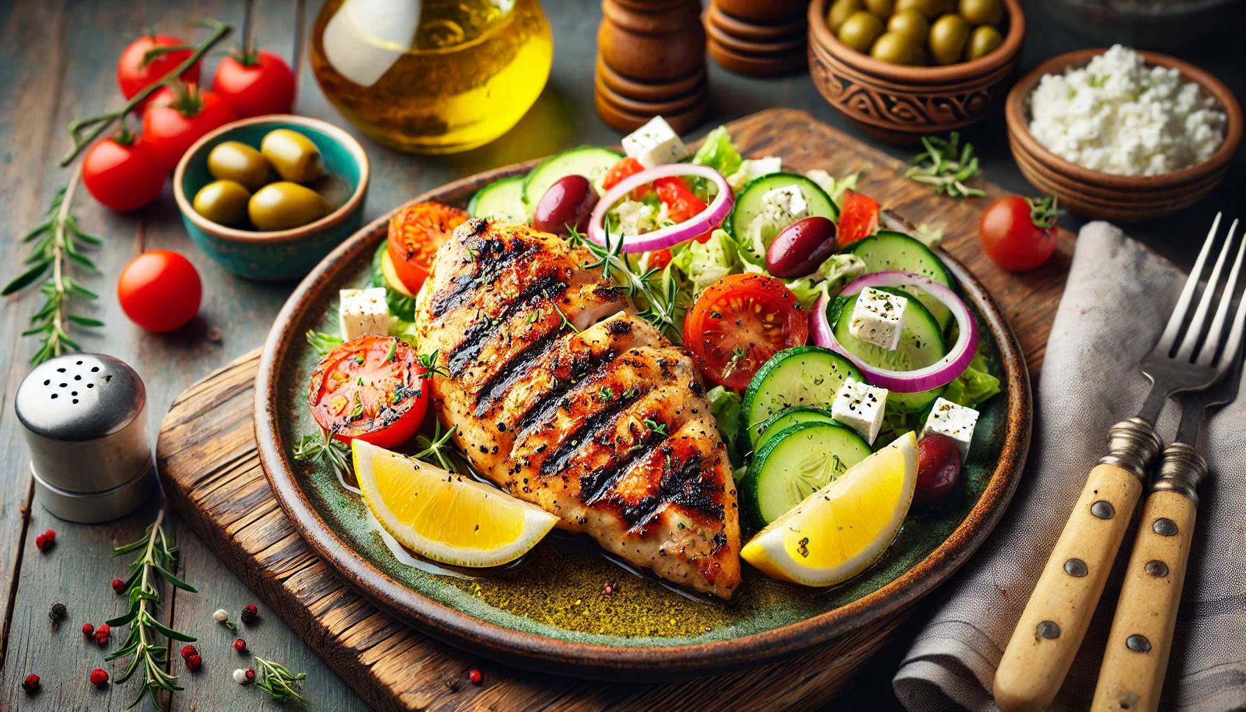 Pui marinat in stil grecesc - reteta delicioasa