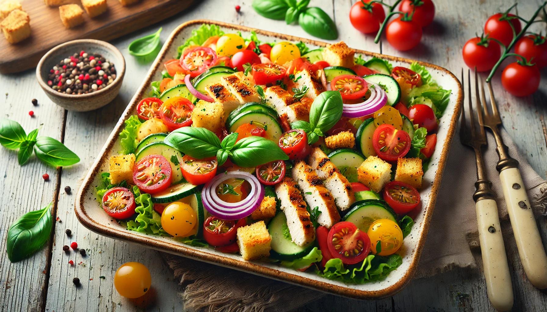 Pui Panzanella - Salata Italiana de Pui