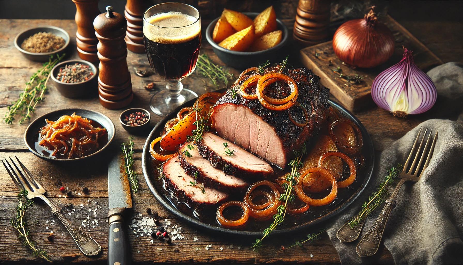 Pulpa de porc la cuptor cu bere - Reteta delicioasa
