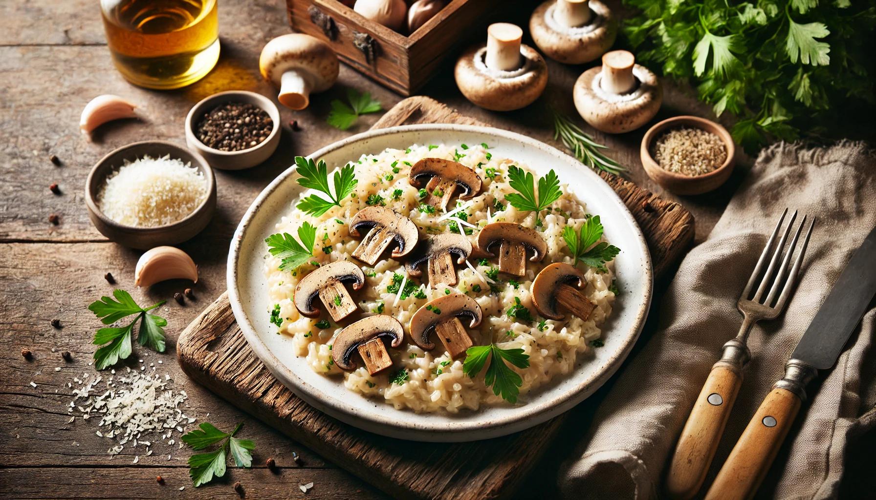 Risotto cu ciuperci - Reteta rapida si savuroasa